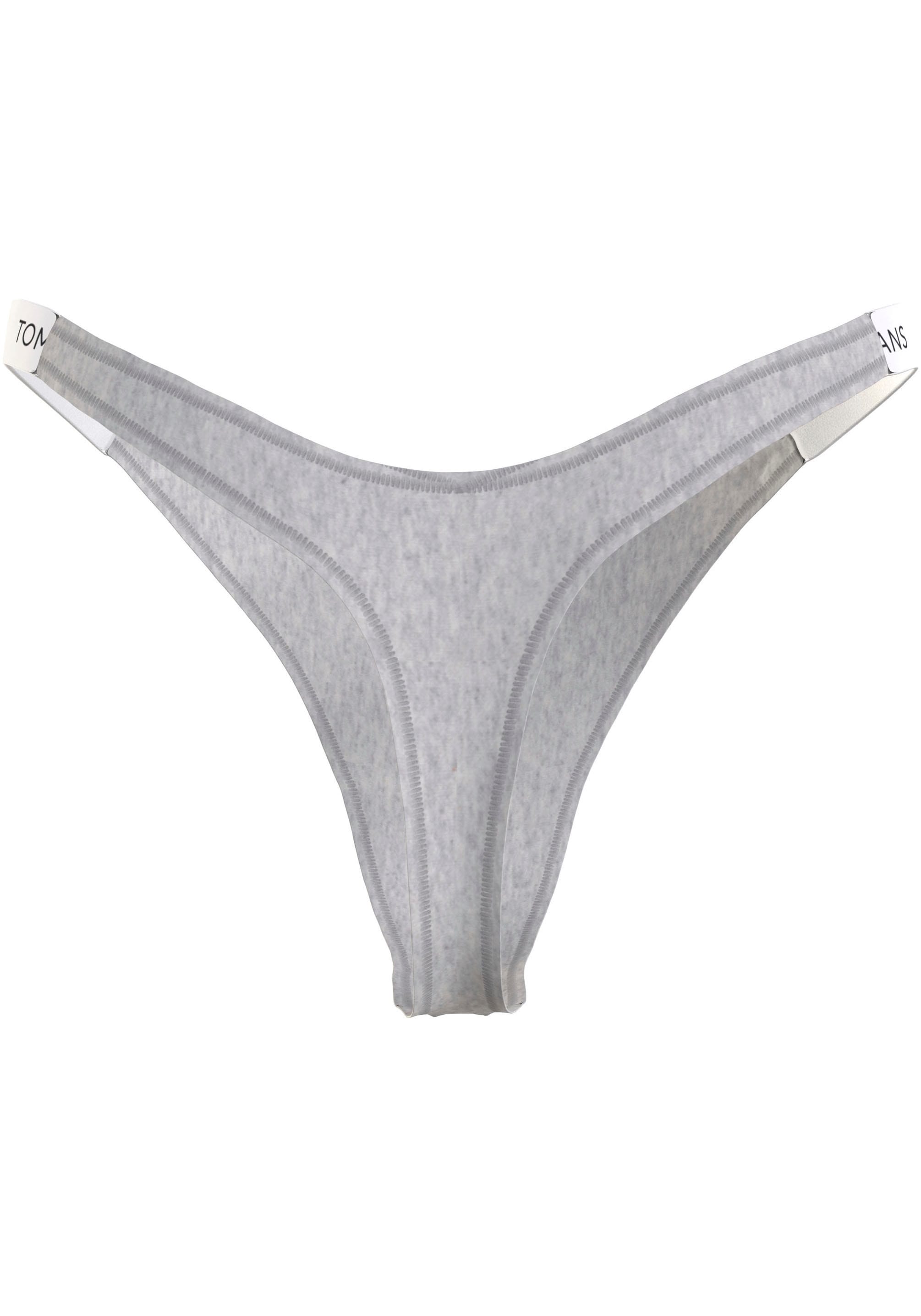 Tommy Hilfiger Underwear Slip »HIGH LEG THONG (EXT SIZES)«, meliert, Logoschriftzug