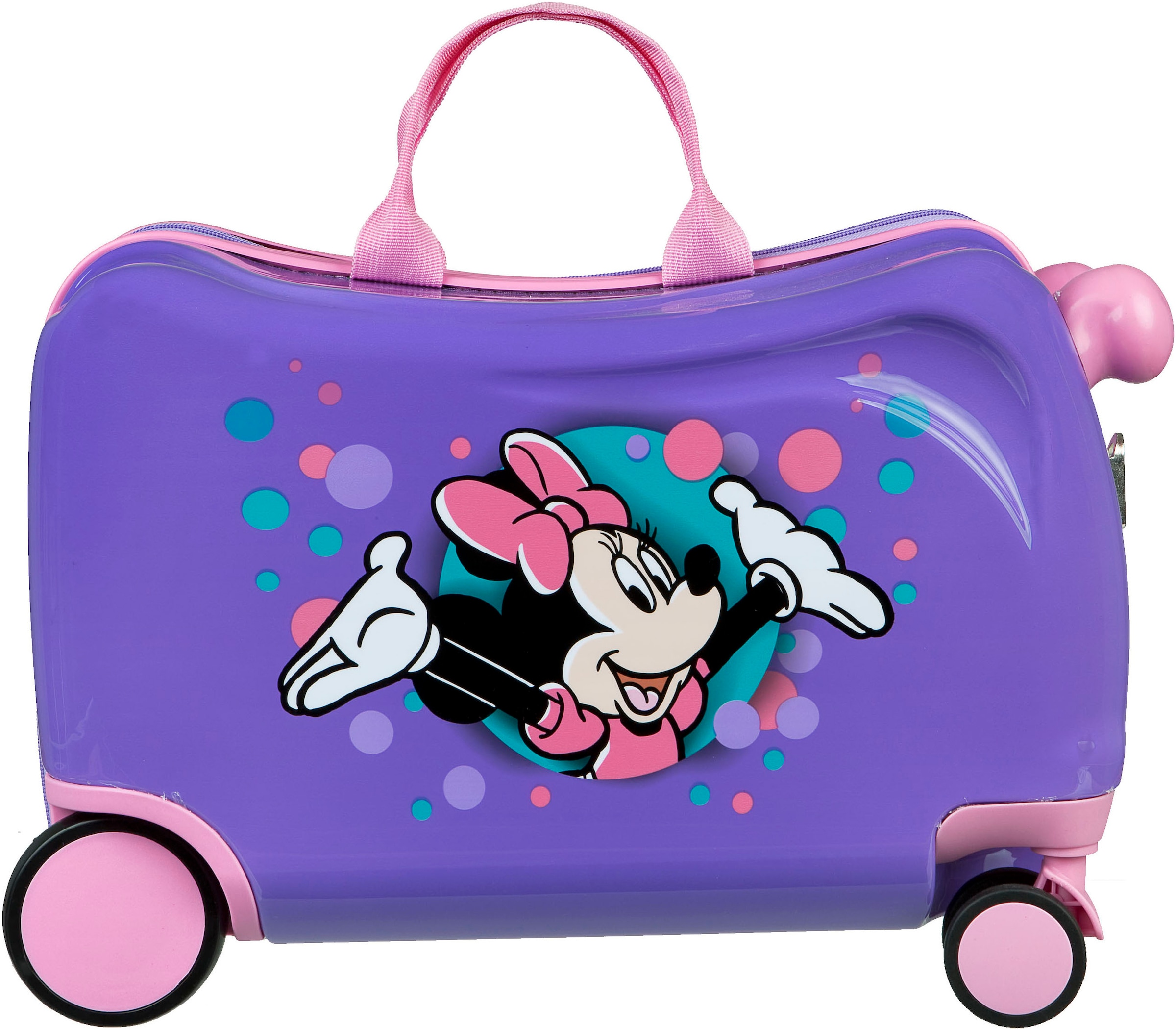 UNDERCOVER Kinderkoffer »Ride-on Trolley, Minnie Maus«, 4 St. Rollen, zum sitzen und ziehen