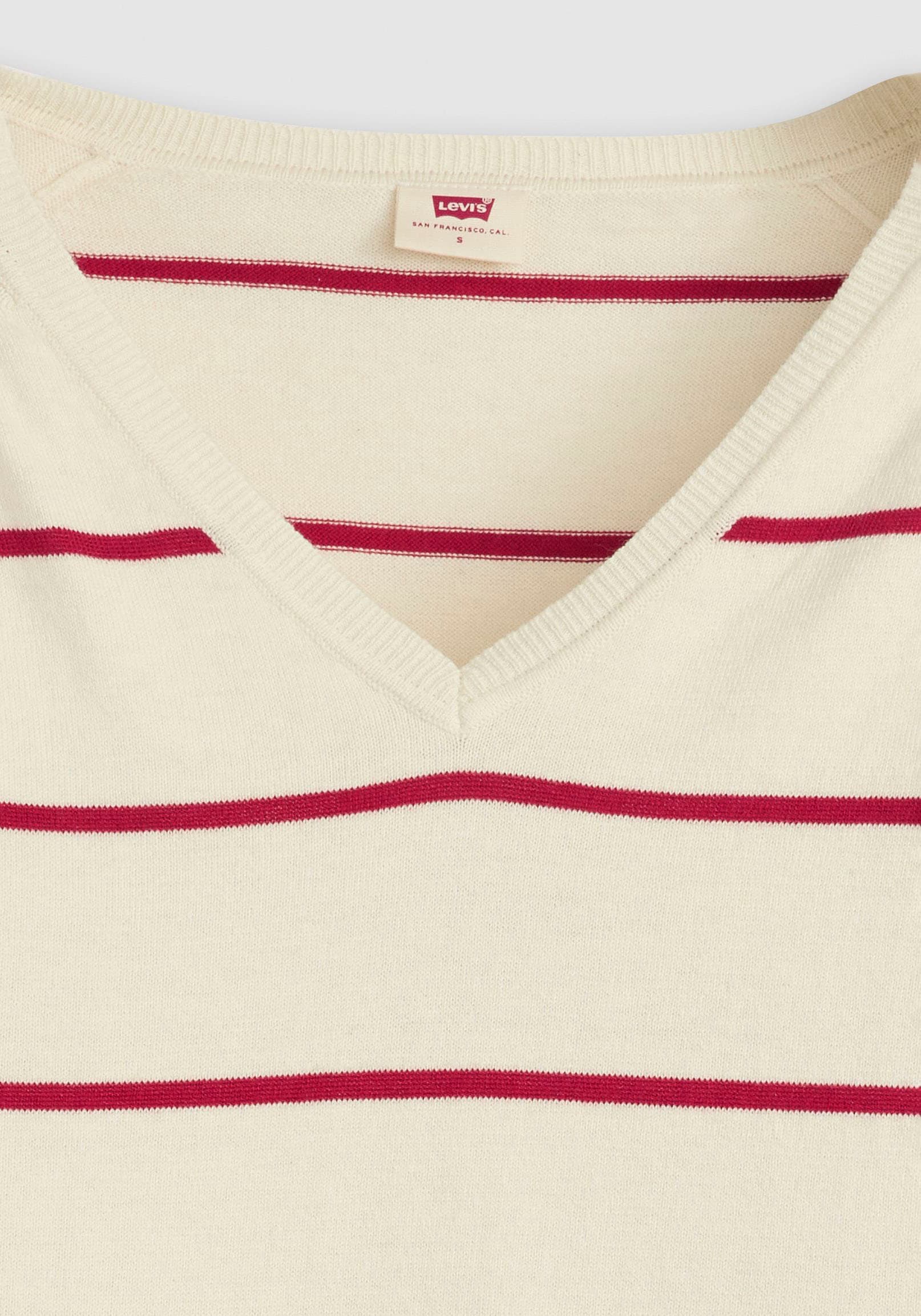 Levi's® Longpullover »PETAL VNECK SWEATER«, mit Rippbündchen