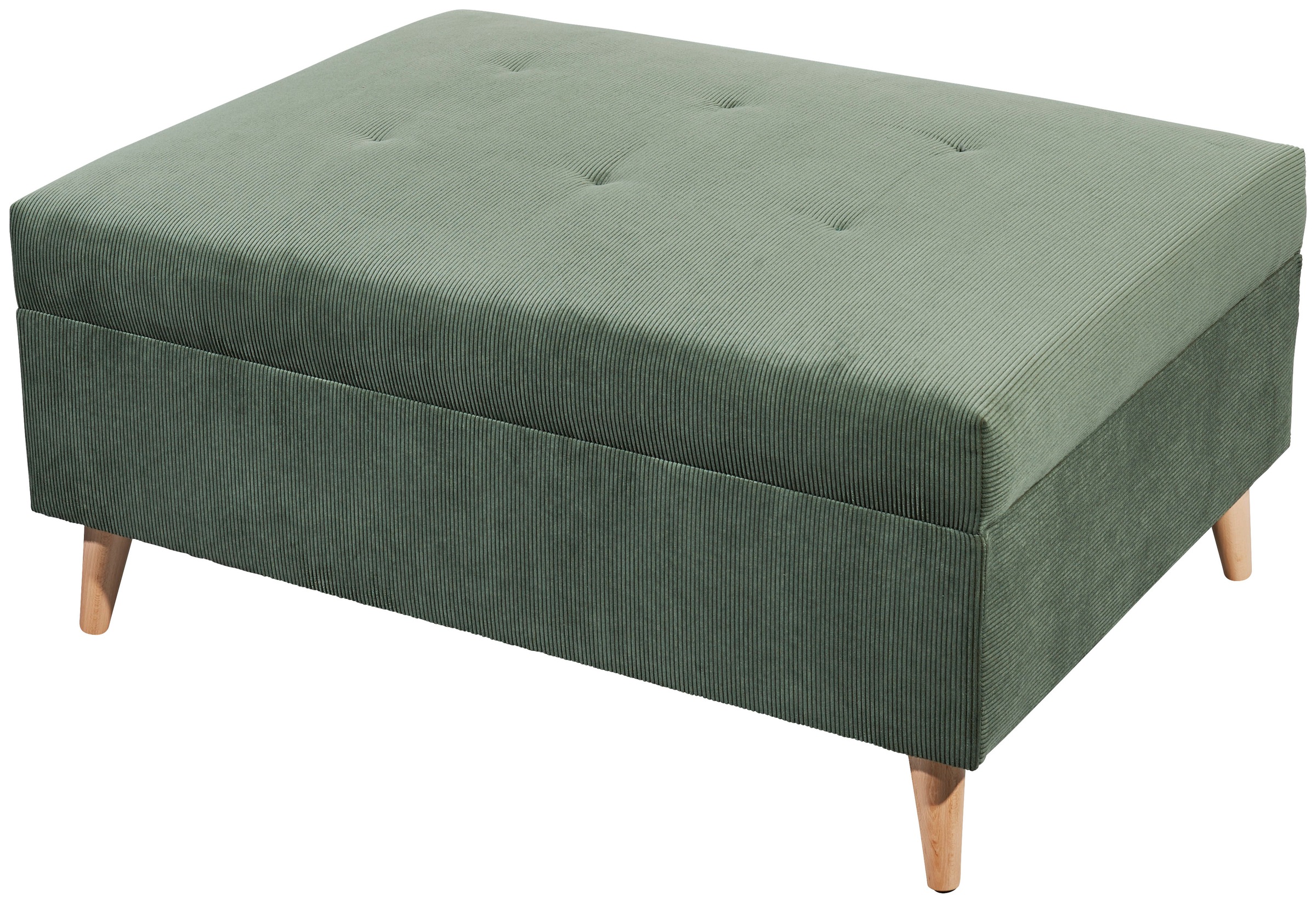 ED EXCITING DESIGN Ecksofa »Calanda L-Form«, mit Hocker & 3 Zierkissen