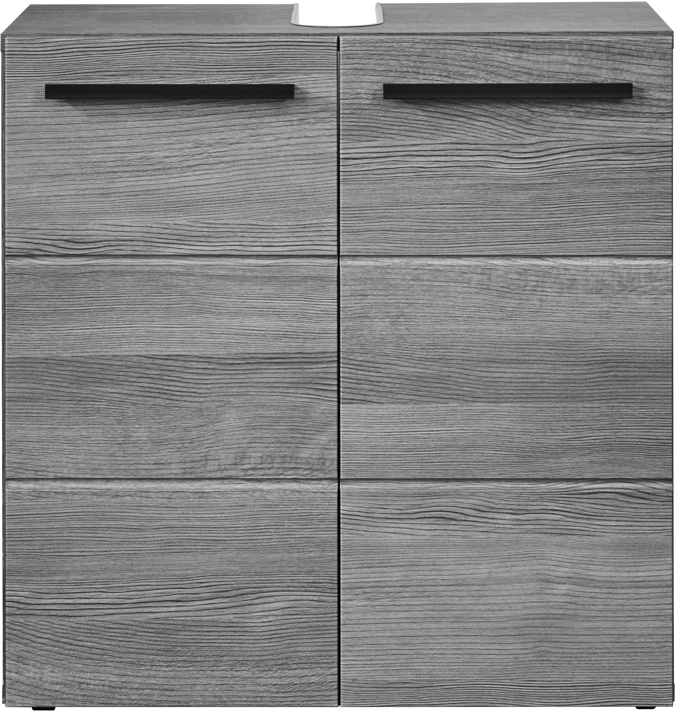BASIC by Balculina Waschbeckenunterschrank »Silver,Badezimmerschrank BxHxT 60x70x20«, (1 St.), Breite 60cm, Tür L/R monierbar, FSC-Mix 70%