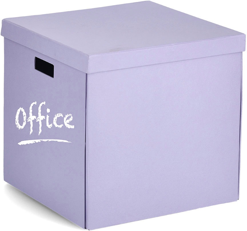 Zeller Present Aufbewahrungsbox, (1 St.), beschriftbar, recycelter Karton