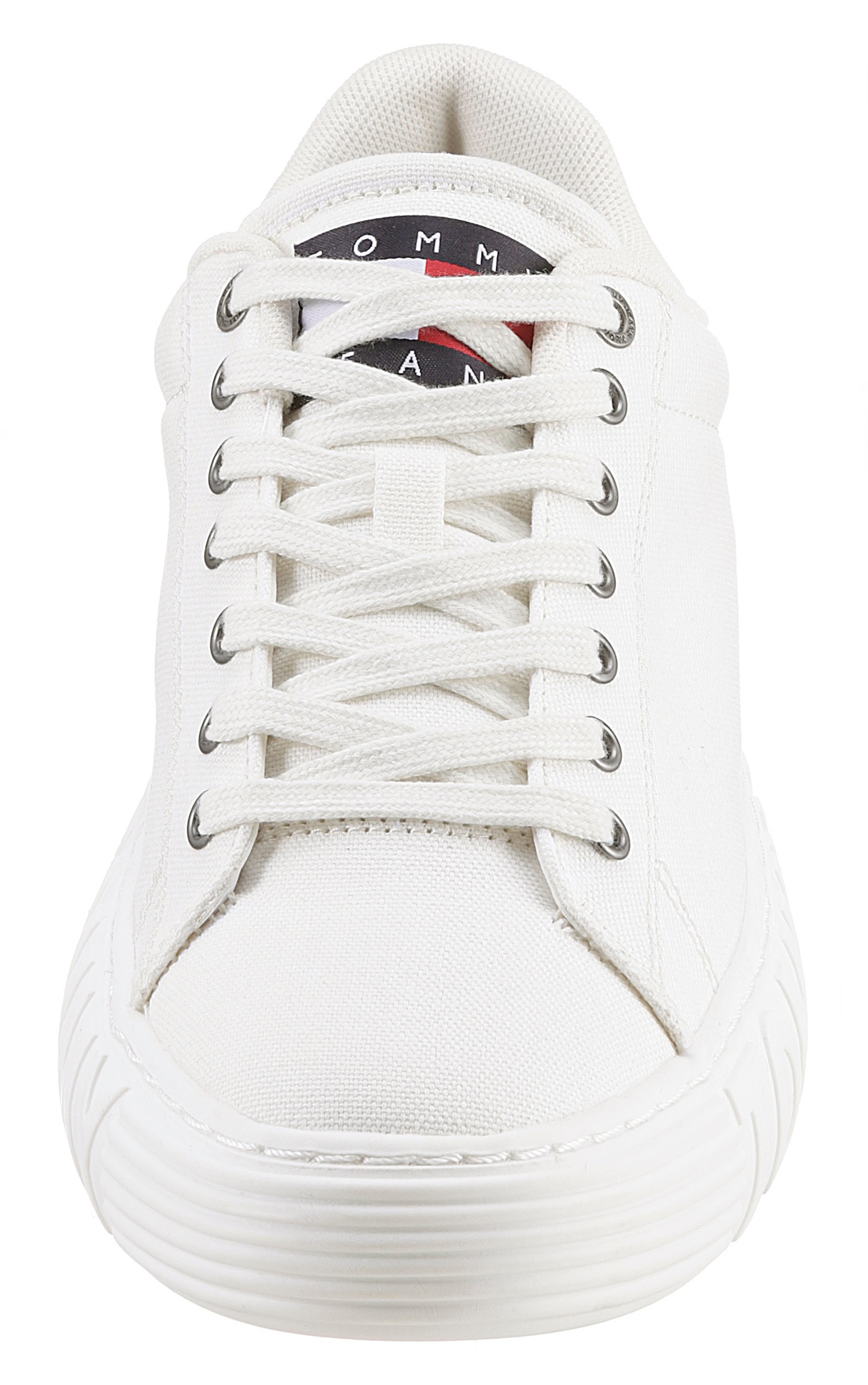 Tommy Jeans Plateausneaker »TOMMY JEANS NEW CUPSOLE CNVAS LC« mit gepolstertem Schaftrand