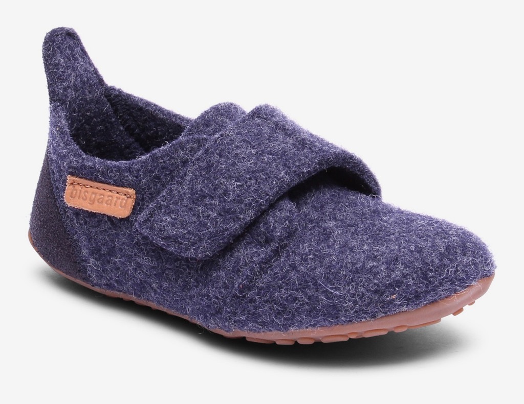 Bisgaard Hausschuh »casual wool«  Klettschuh mit Lammwolle gefüttert, Größenschablone zum Download