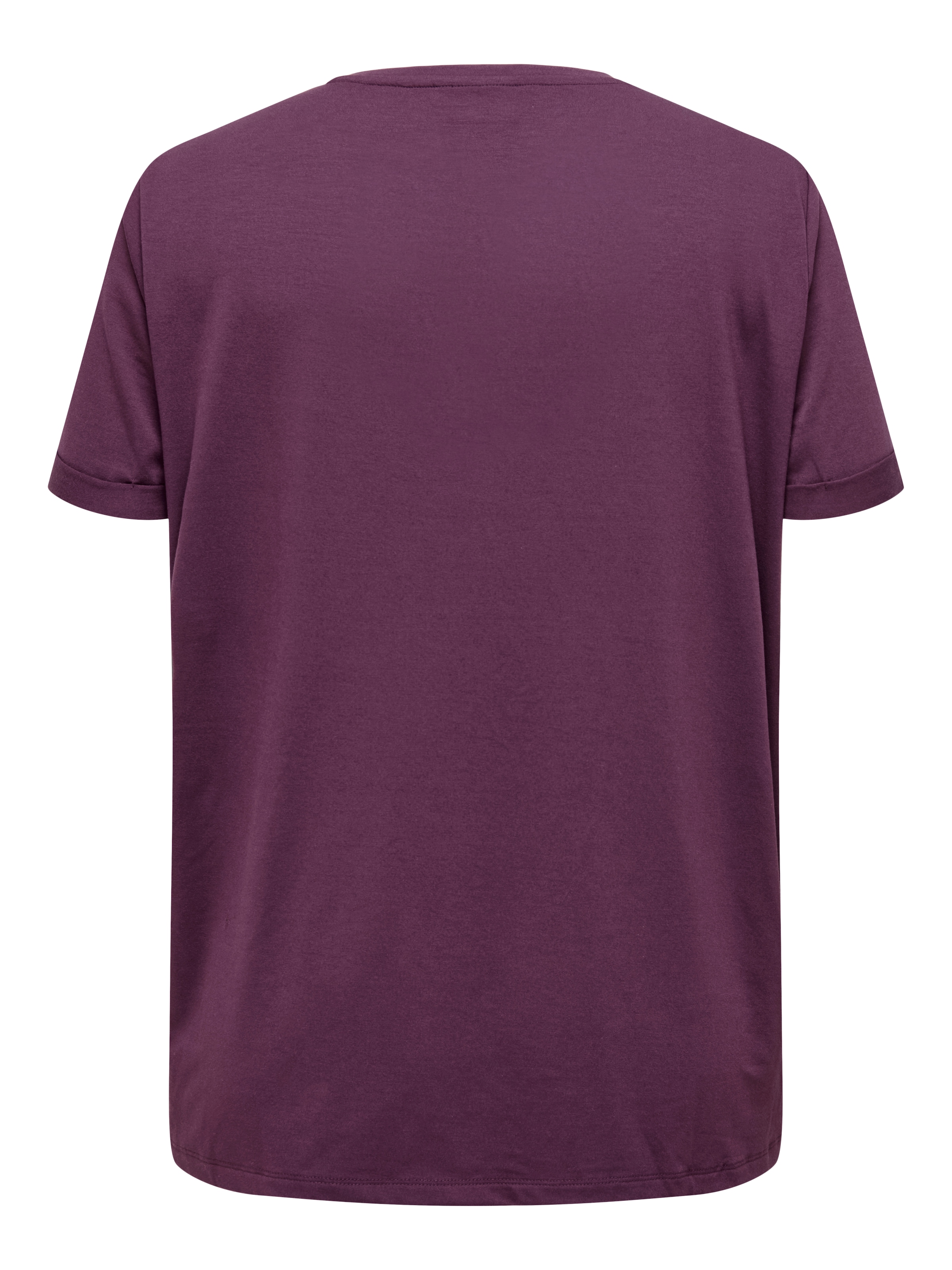 ONLY CARMAKOMA Kurzarmshirt »CARMOSTER S/S FOLD UP TOP JRS NOOS«