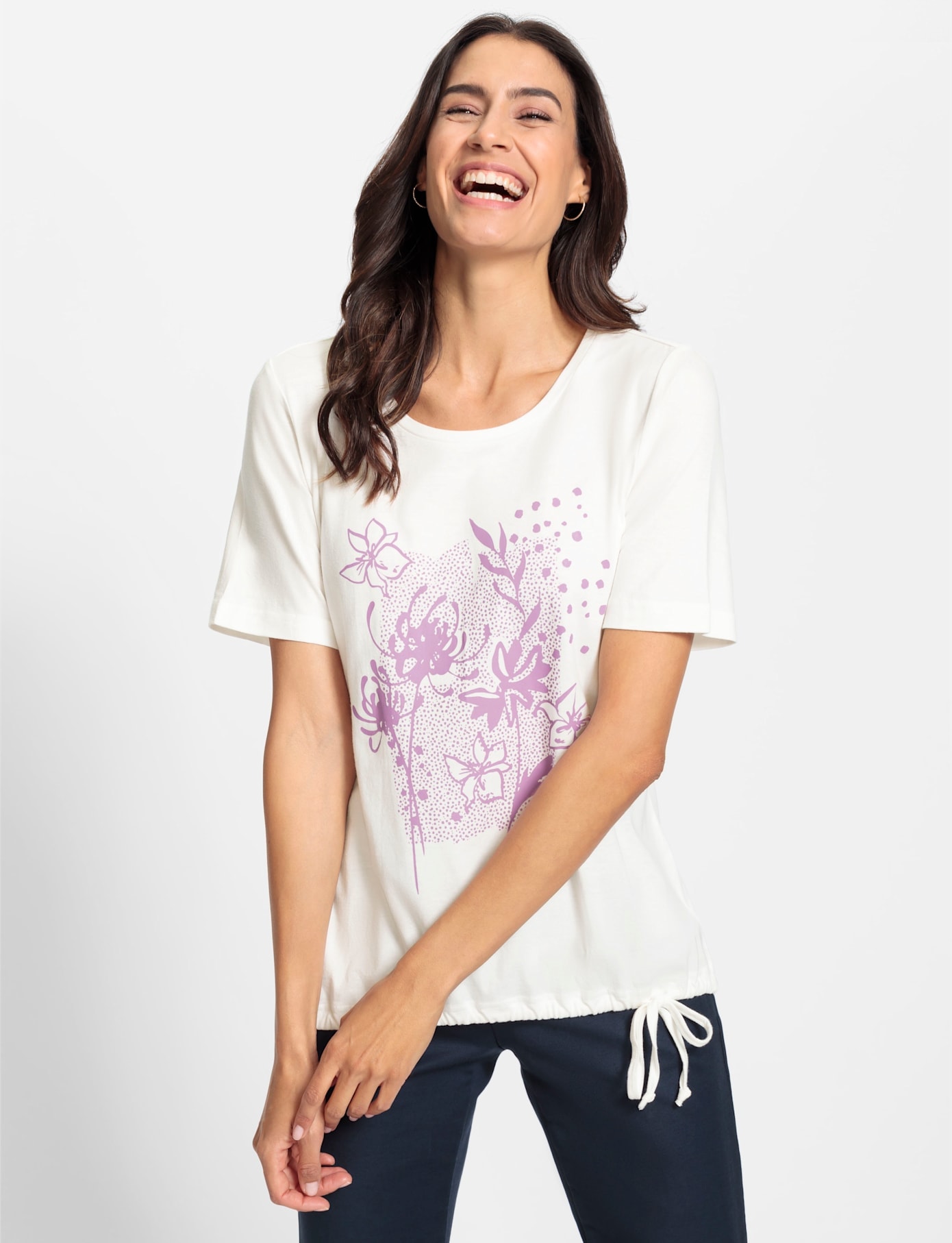 Inspirationen Rundhalsshirt »Kurzarm-Shirt« 1 Stk.