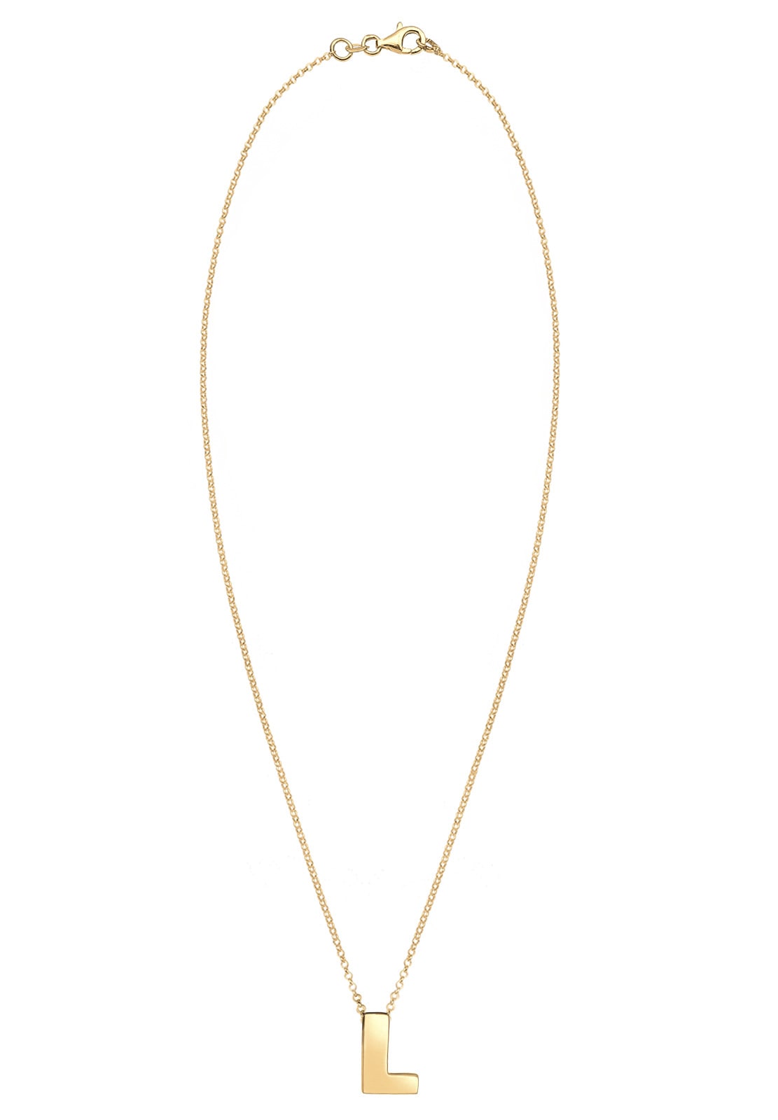 Elli Kette mit Anhänger »Halskette Buchstabe L Initialen 925 Sterling Silber«