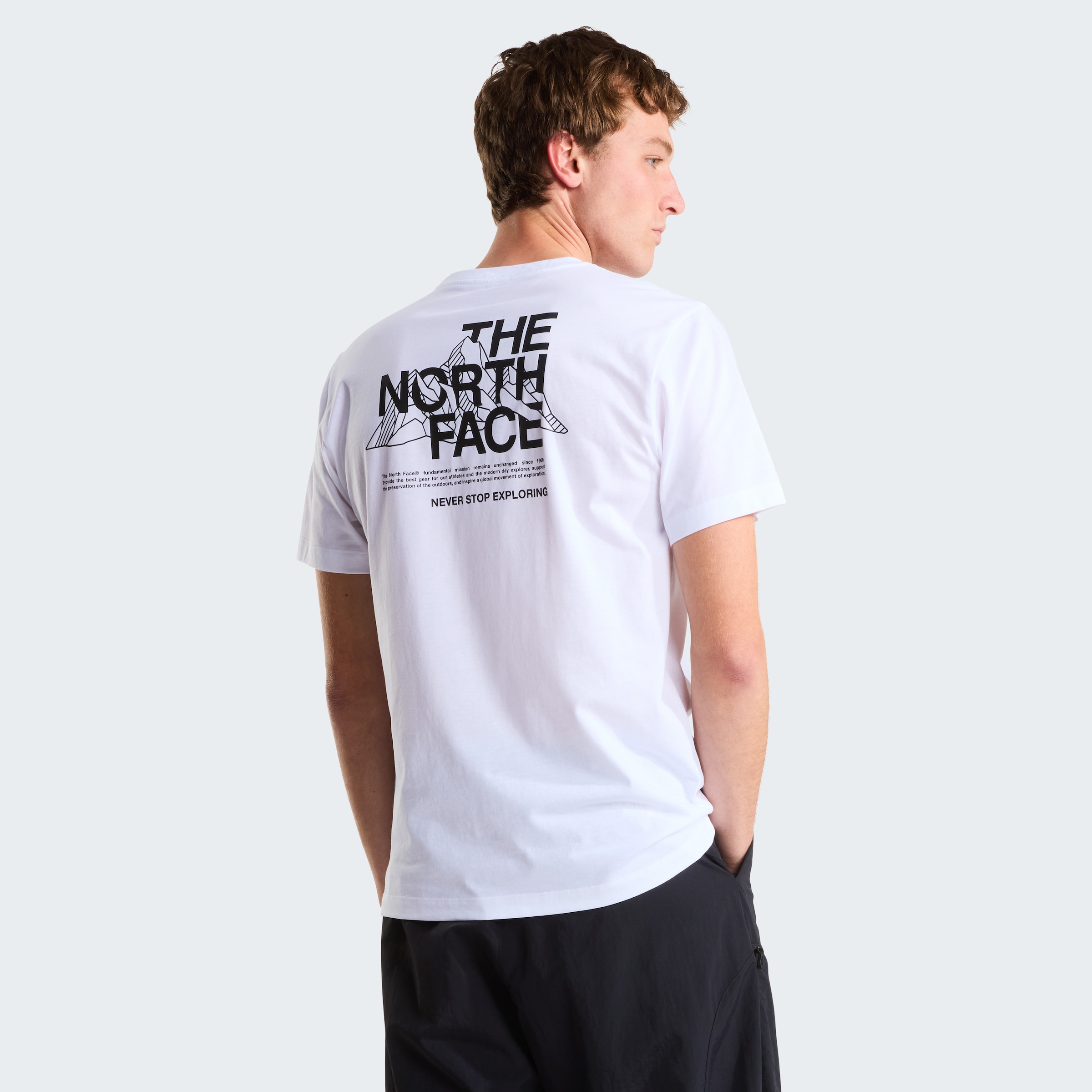 The North Face T-Shirt »M MOUNTAIN SKETCH  REGULAR SHORT SLEEVE TEE-GRAPHIC« normale Passform, kurze Ärmel, für Sport- und Outdoor geeignet