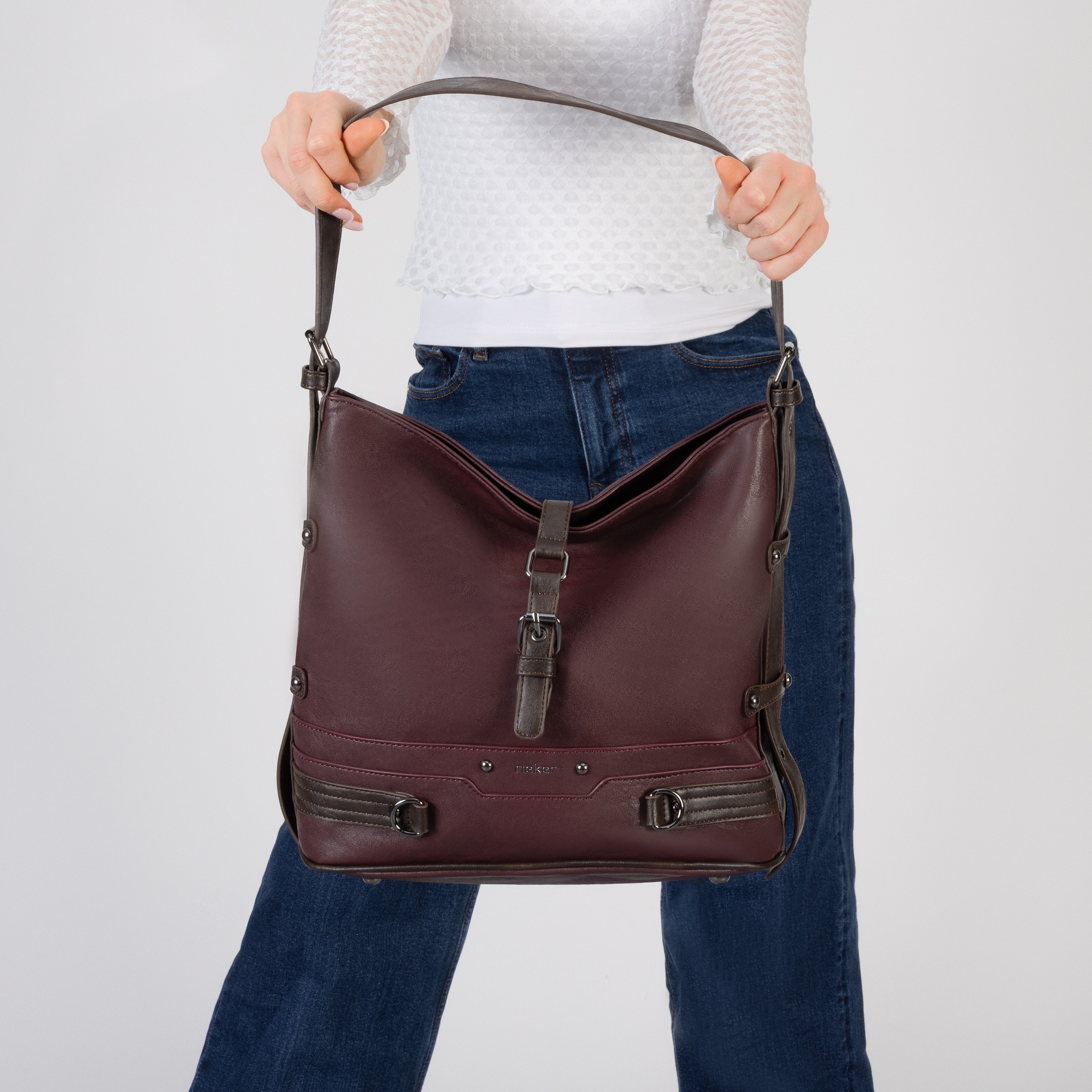 Rieker Umhängetasche Damen Beuteltasche, Schultertasche, Henkeltasche