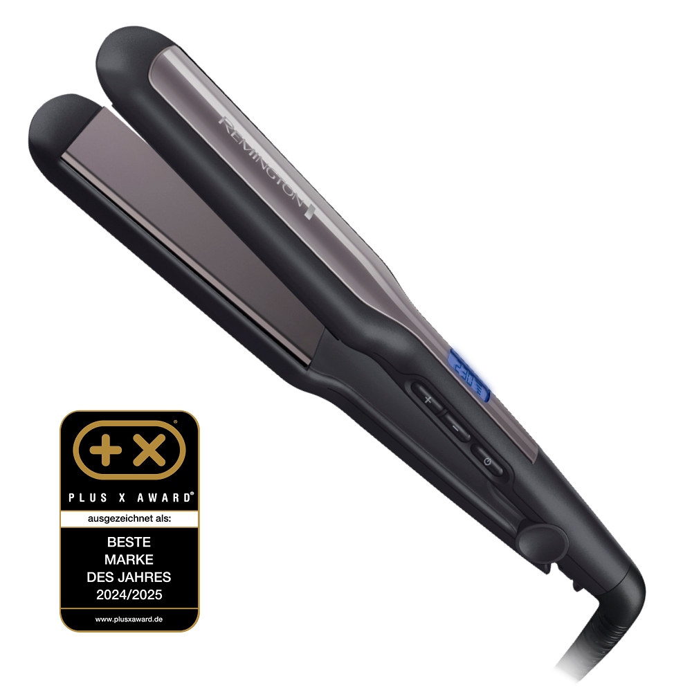 Remington Glätteisen »S5525«, Ultra-Keramik-Beschichtung, Extra breite Stylingplatten, LCD Display, Ultra-Keramikbeschichtung