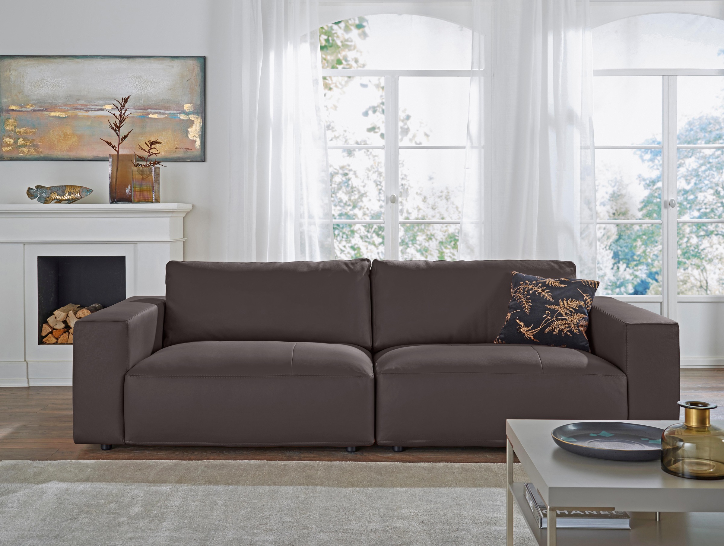Musterring Big-Sofa »LUCIA«, in vielen Qualitäten und 4 unterschiedlichen Nähten, 3-Sitzer