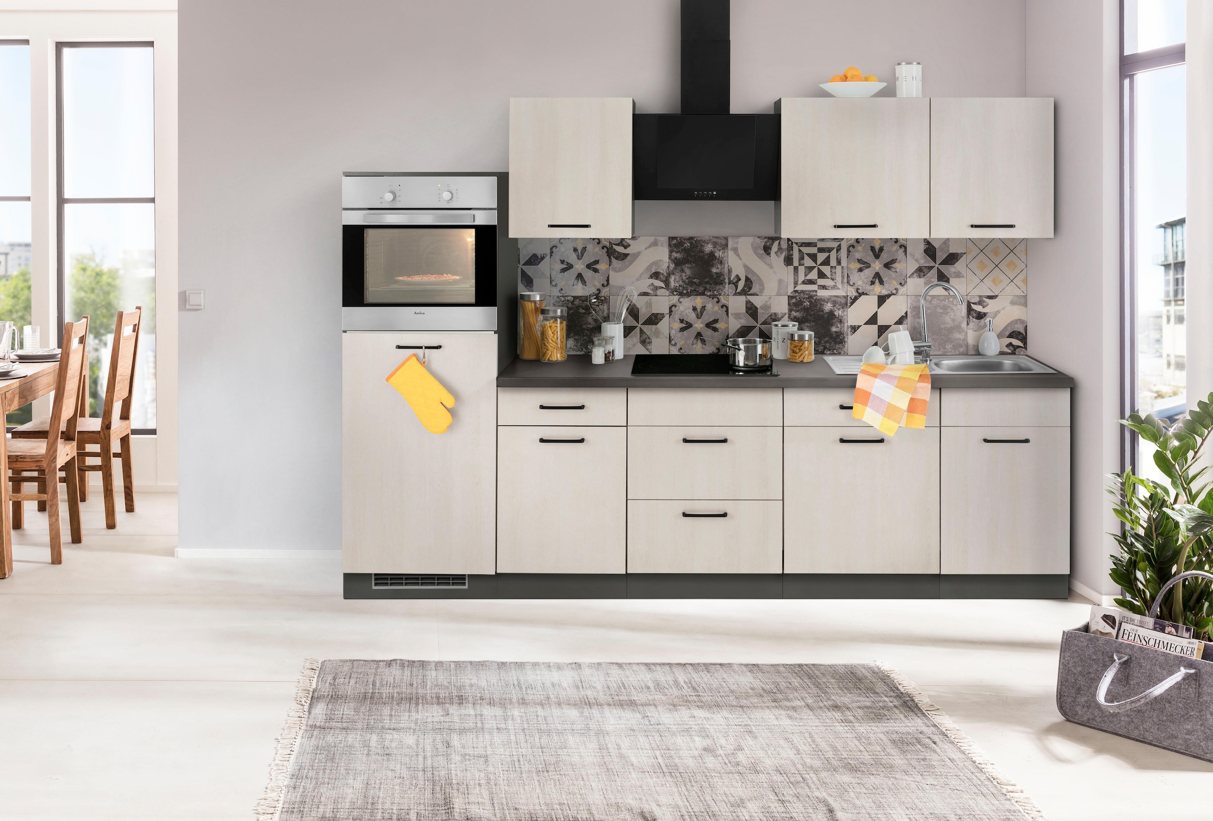 Küchenzeile Küchen »Esbo«, Breite E-Geräten, mit bequem cm kaufen 280 wiho