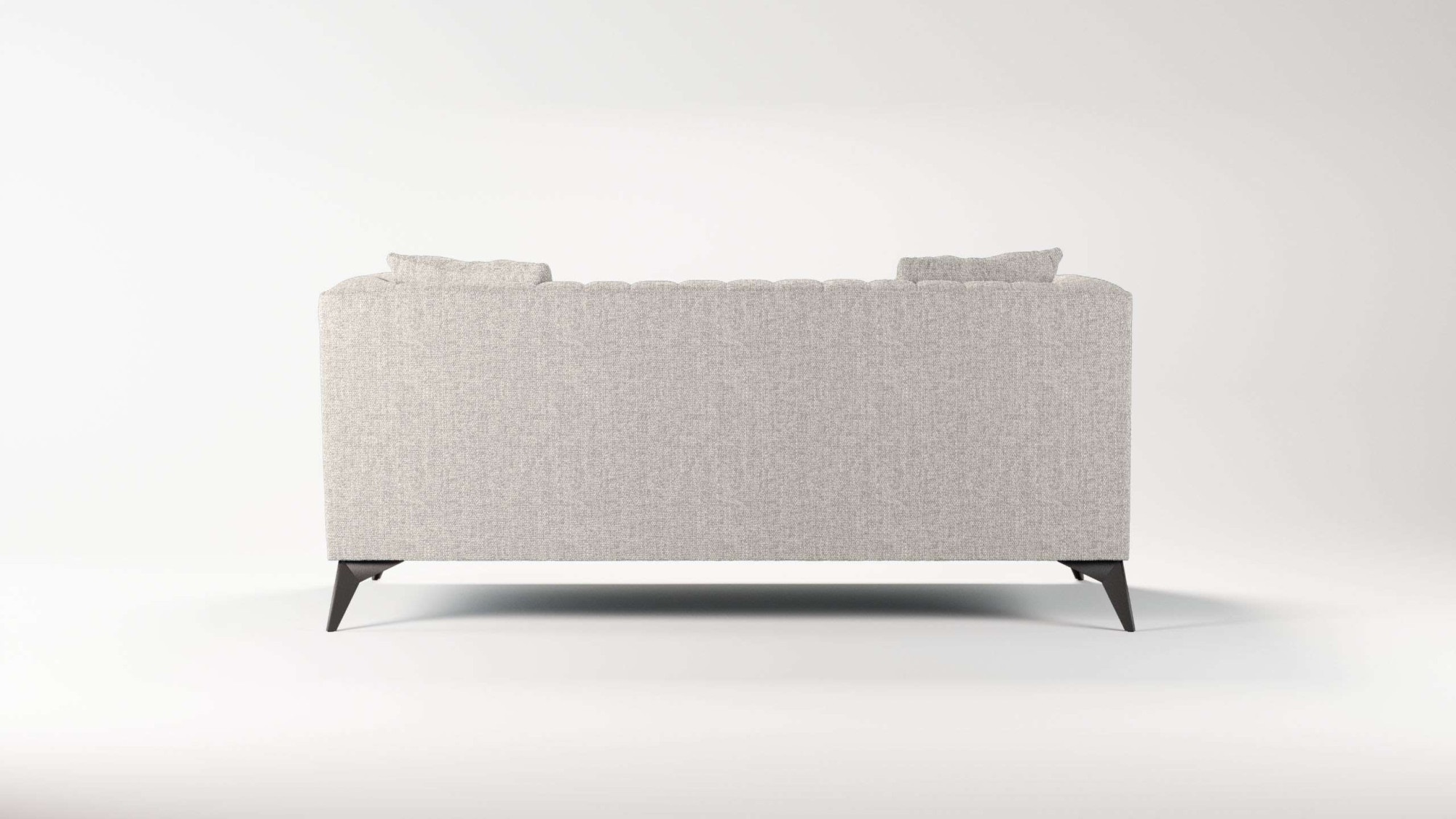 Places of Style 2-Sitzer »MATTHEW elegantes Designsofa, Maße B/T/H: 170/86/74 cm«, Steppung im Rücken, lose Sitzkissen, incl. Zierkissen