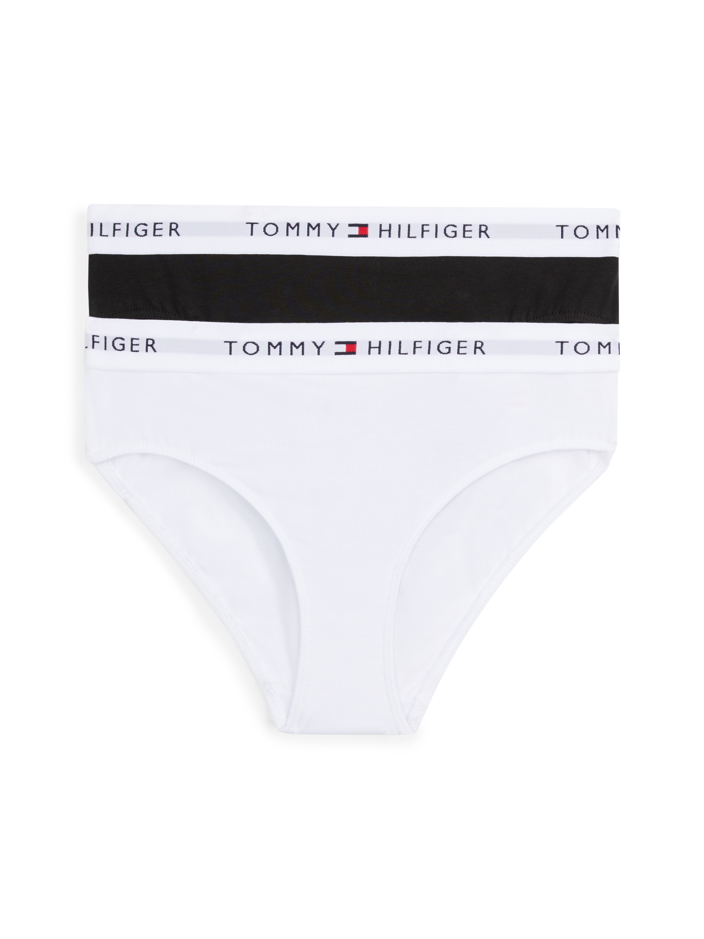 Tommy Hilfiger Underwear Bikinislip »2 PK BIKINI mit elastischem Bund im 2er-Pack«, (Packung, 2 St., 2er-Pack), unifarben, casual, körpernah, Baumwollmix