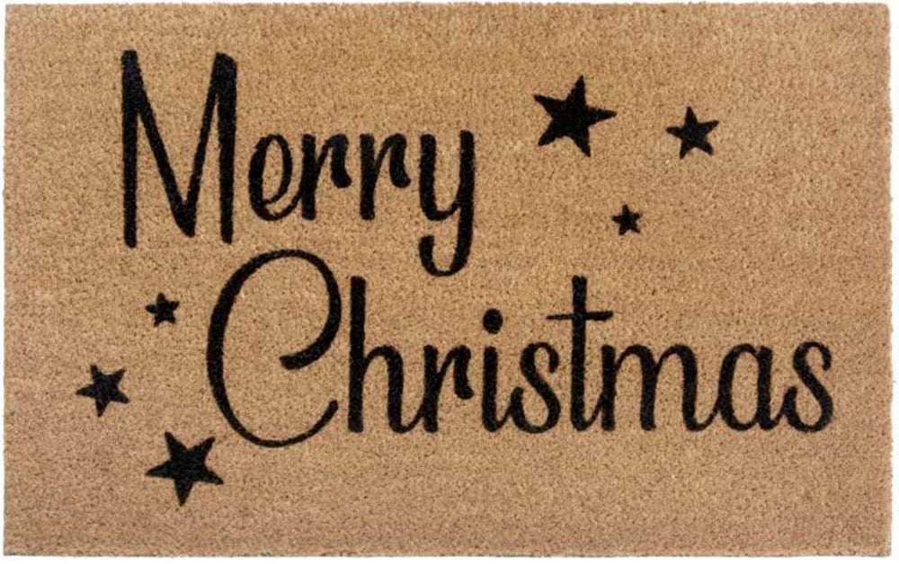 Fußmatte »Kokos Christmas Stars«, rechteckig, Weihnachten, Schmutzfangmatte, Outdoor,...