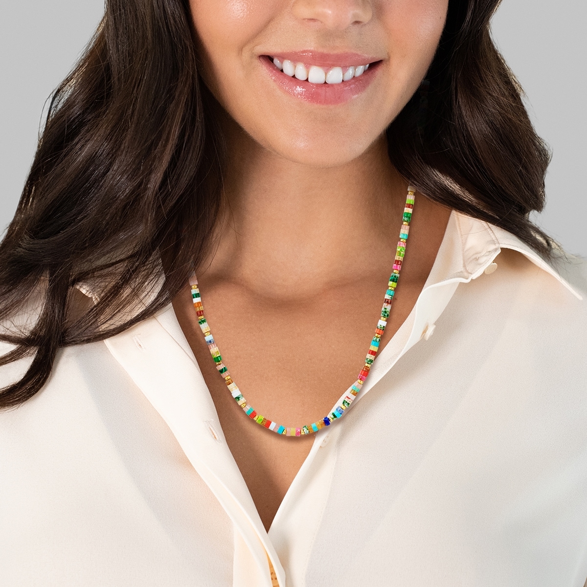 Yokoamii Kette ohne Anhänger »Y20« Kette gelbgold bunt