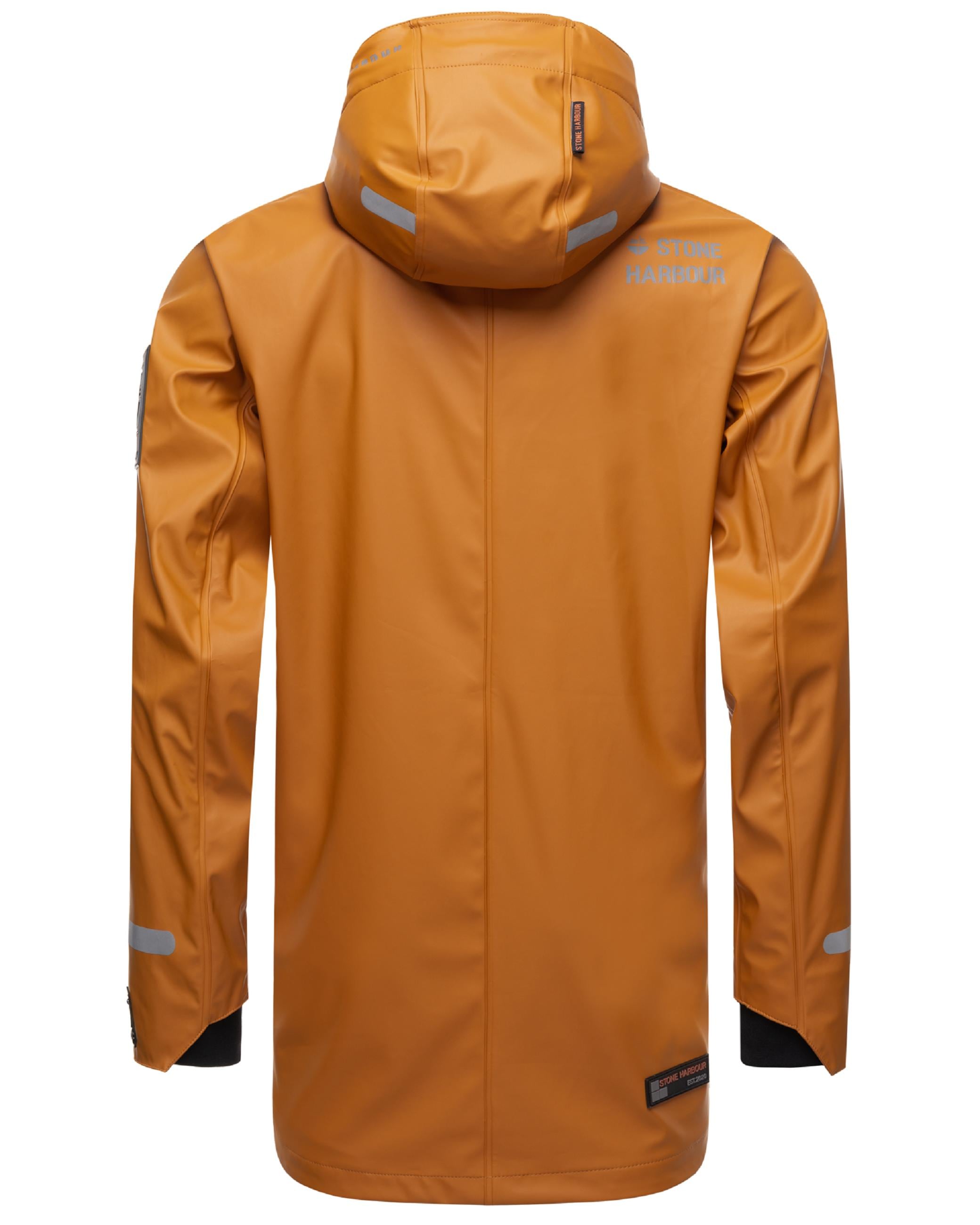 Stone Harbour Regenjacke »Regenmantel Tamio«, mit Kapuze, Wasserdichter Herren Regenjacke mit langen Ärmeln