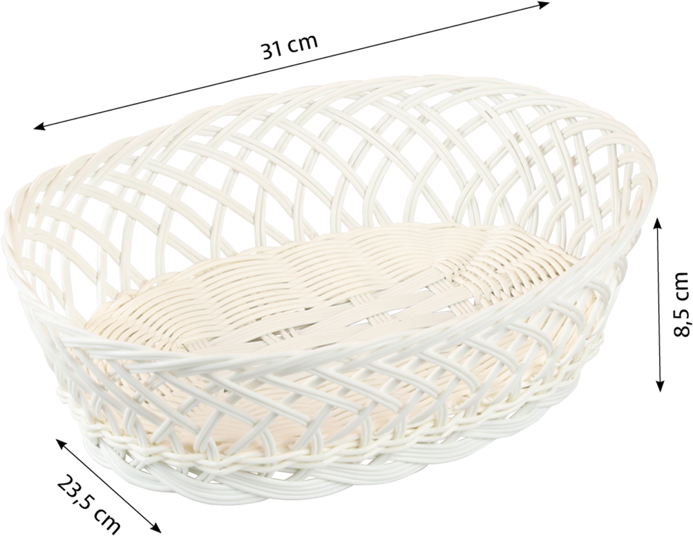 KESPER® Brotkorb »Brot- & Obstkorb, oval, 5er Set« Set, 5 Stk. tlg. Breite ca. 31 cm