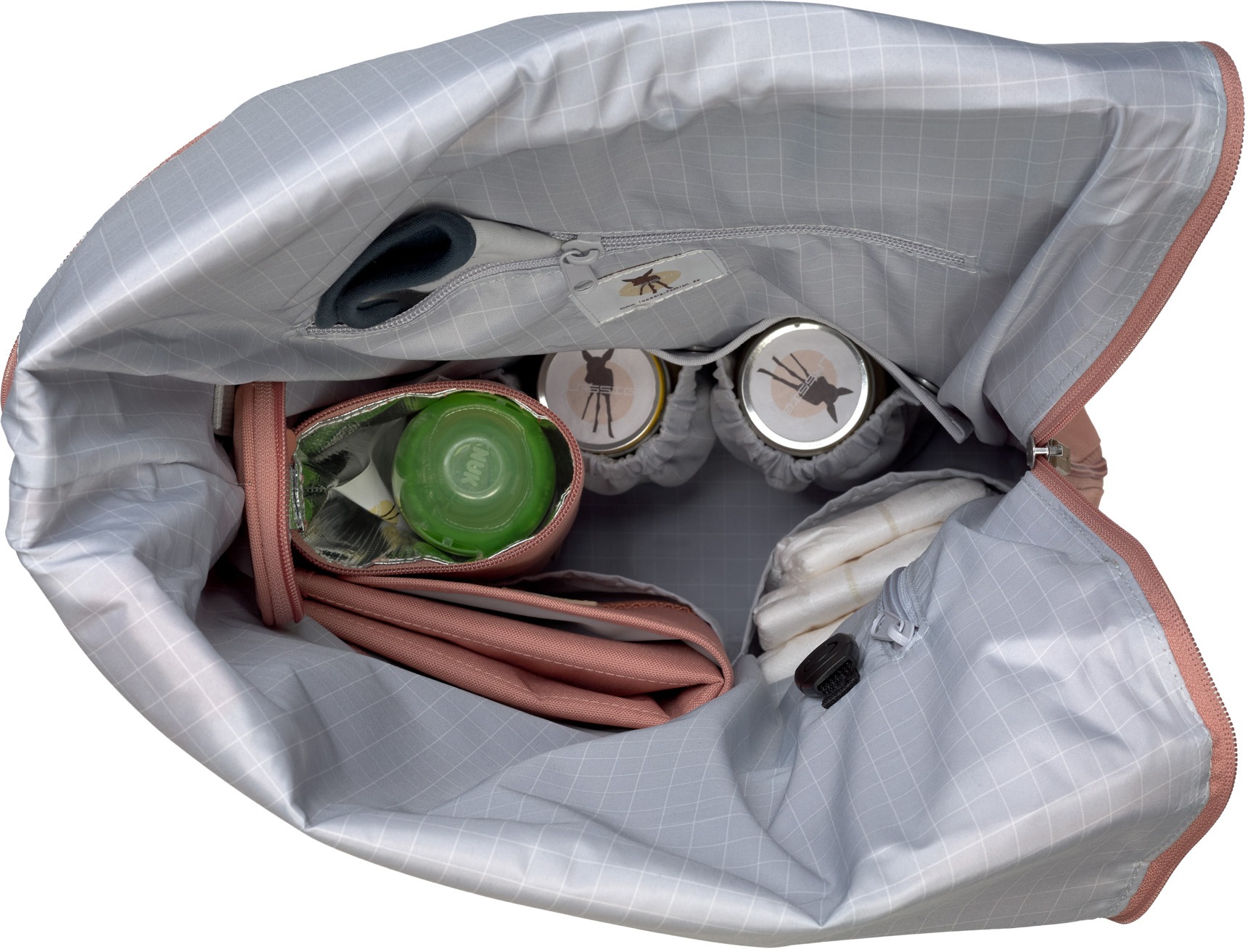 LÄSSIG Wickelrucksack »Green Label, Rolltop, cinnamon«, PETA-approved vegan; zum Teil aus recyceltem Material