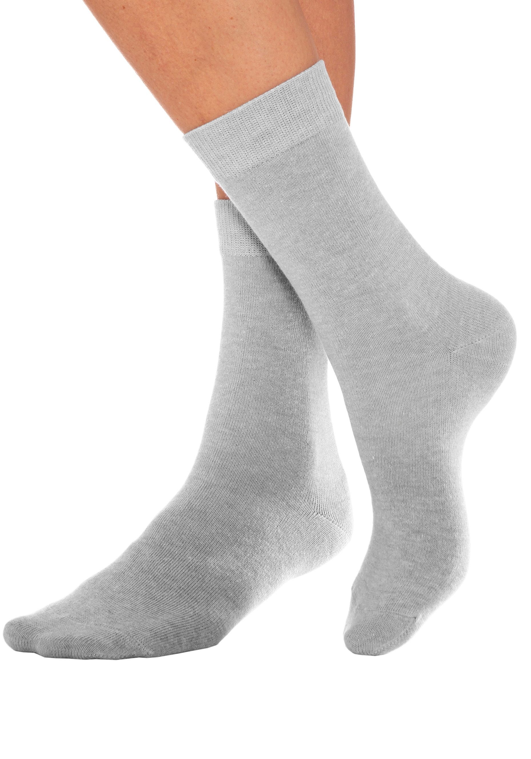 Lavana Basicsocken, (Packung, 7 Paar), mit druckfreiem Bündchen