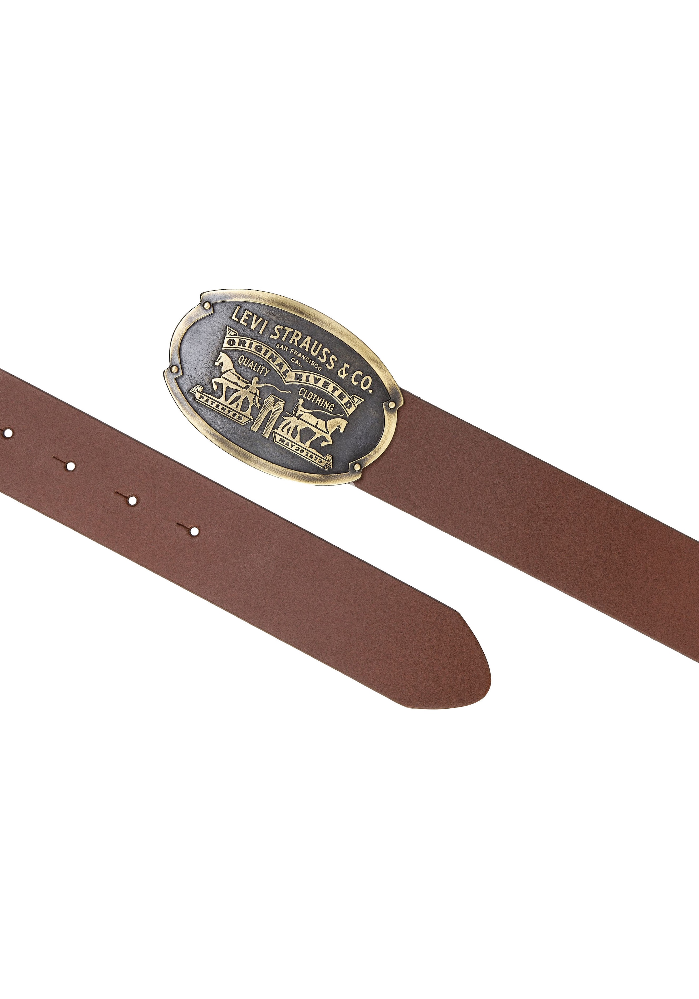 Levi's® Ledergürtel »Billy Plaque Belt« mit markanter Koppelschließe
