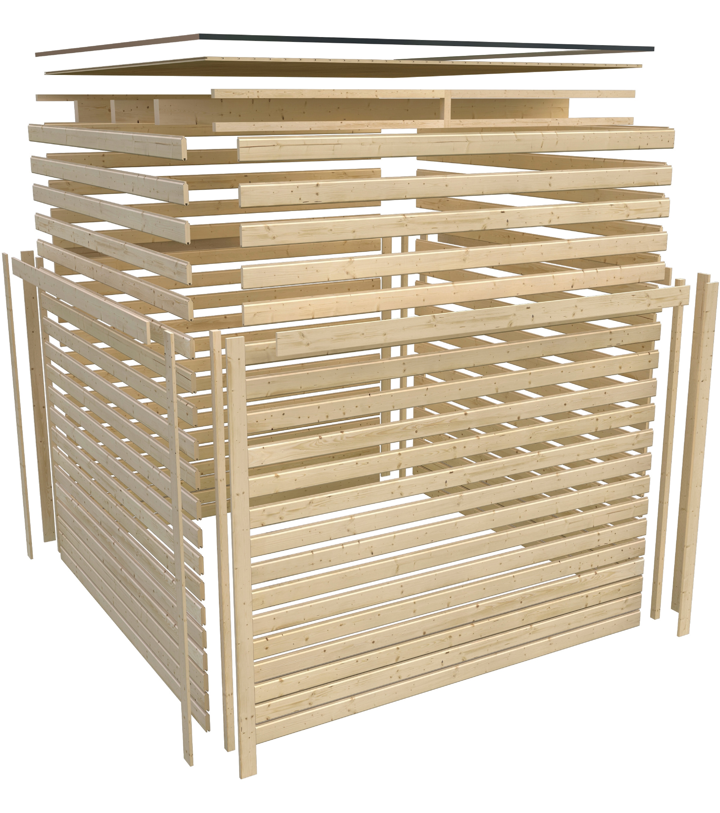 Karibu Saunahaus »Anja 2« Set,  Ofen 9 KW externe Strg easy