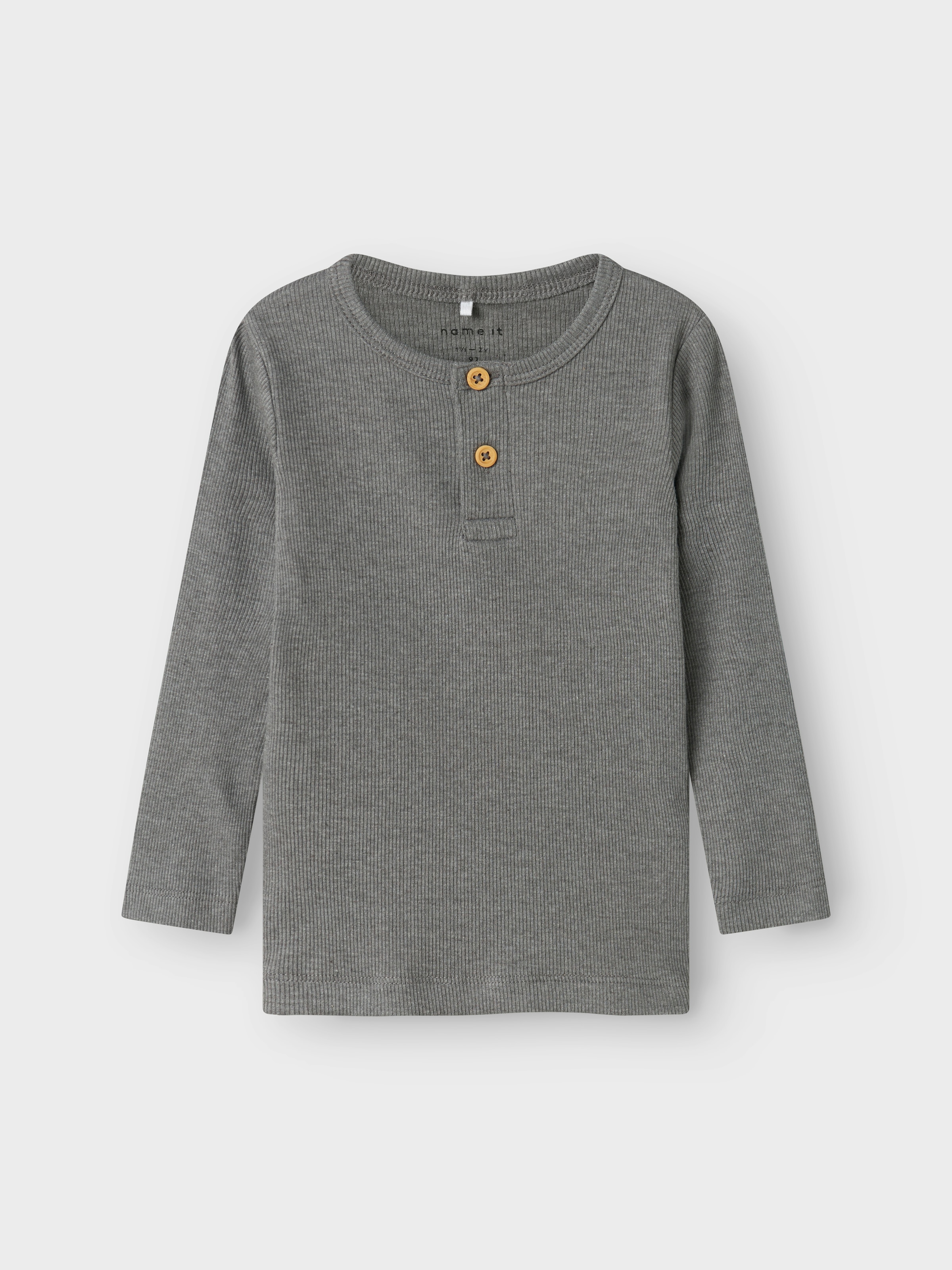 Name It Langarmshirt »NMMKAB LS TOP NOOS«, im Henley-Stil - mit kurzer Knopfleise am Ausschnitt