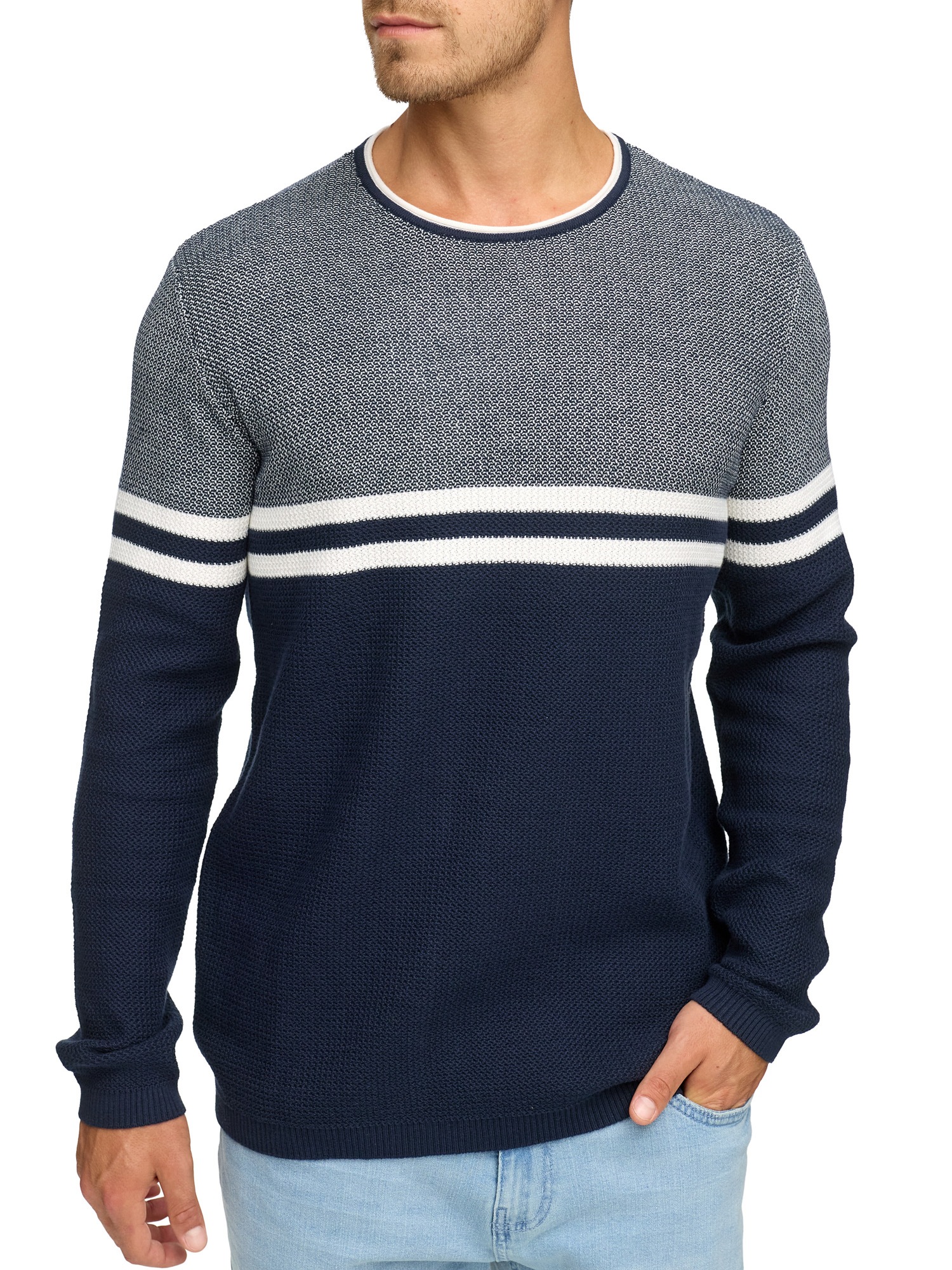 Indicode Rundhalspullover »INJaluf«