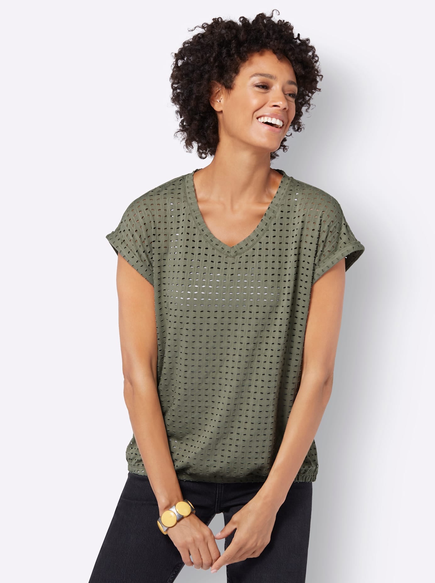 Casual Looks Kurzarmshirt »Shirt«, (1 tlg.)