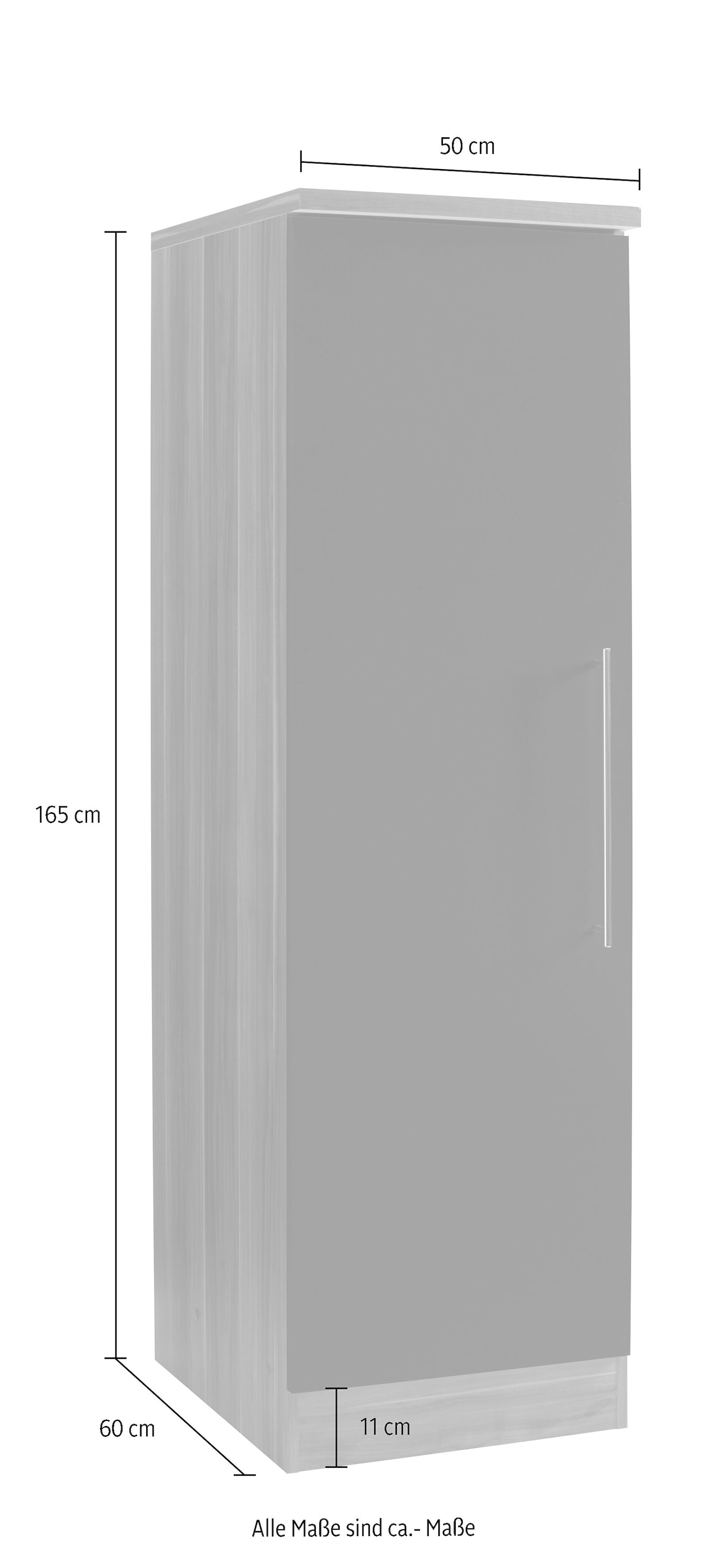 KOCHSTATION Seitenschrank »KS-Samos«, 50 cm breit