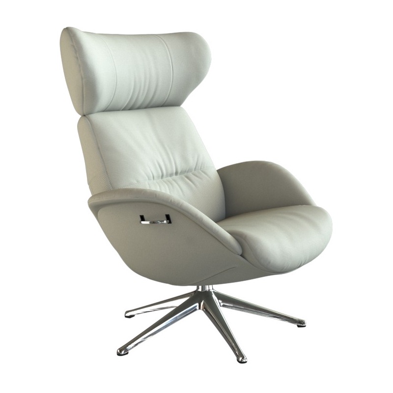 FLEXLUX Relaxsessel »More, Funktionsessel, Polstersessel, Armlehnensessel, TV-Fernsehsessel«, Premium Komfort, Rücken- und Kopfteilverstellung, Drehbar, Fuß Alu
