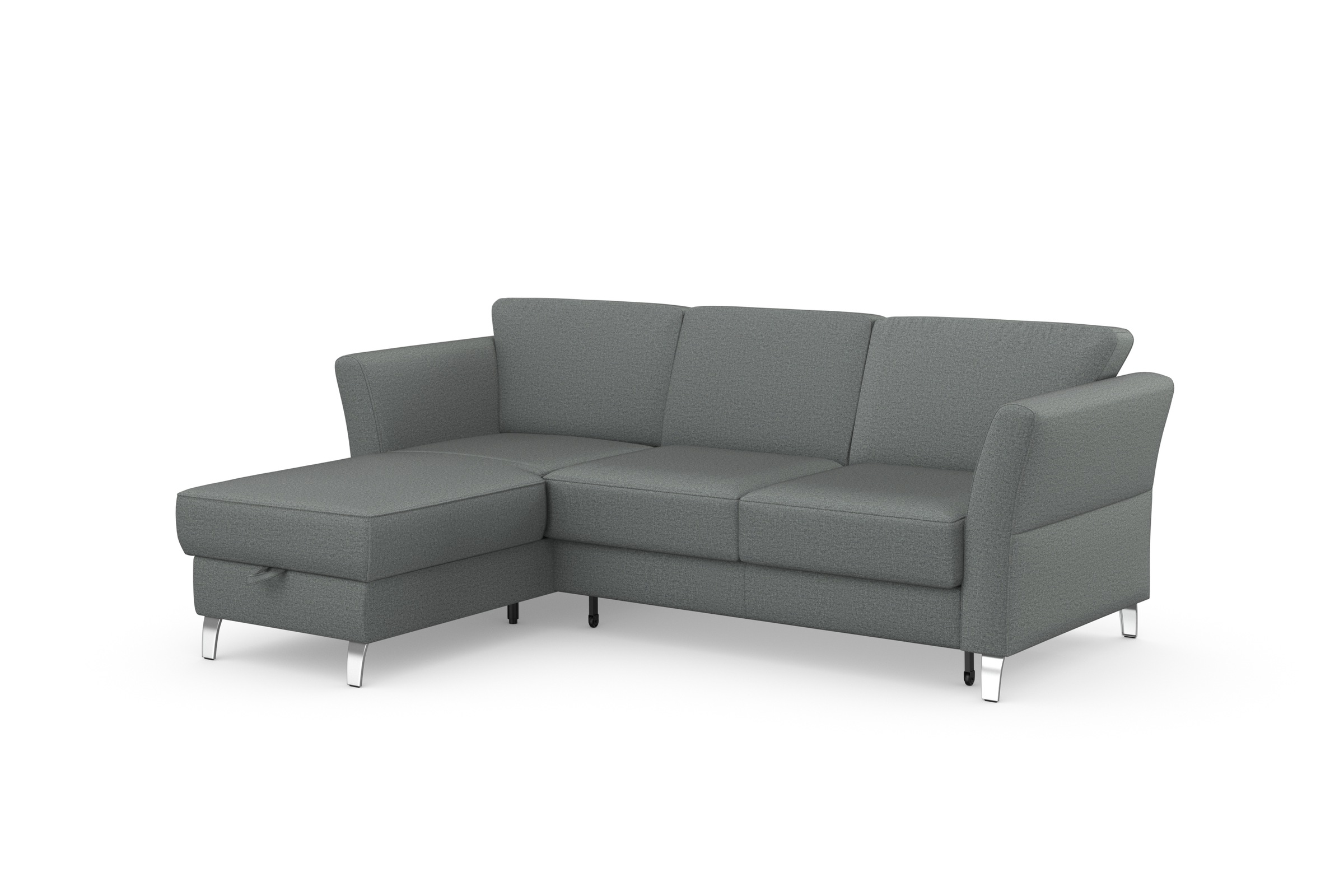sit&more Ecksofa »Visby L-Form«, wahlweise mit Bettfunktion und Bettkasten, frei im Raum stellbar