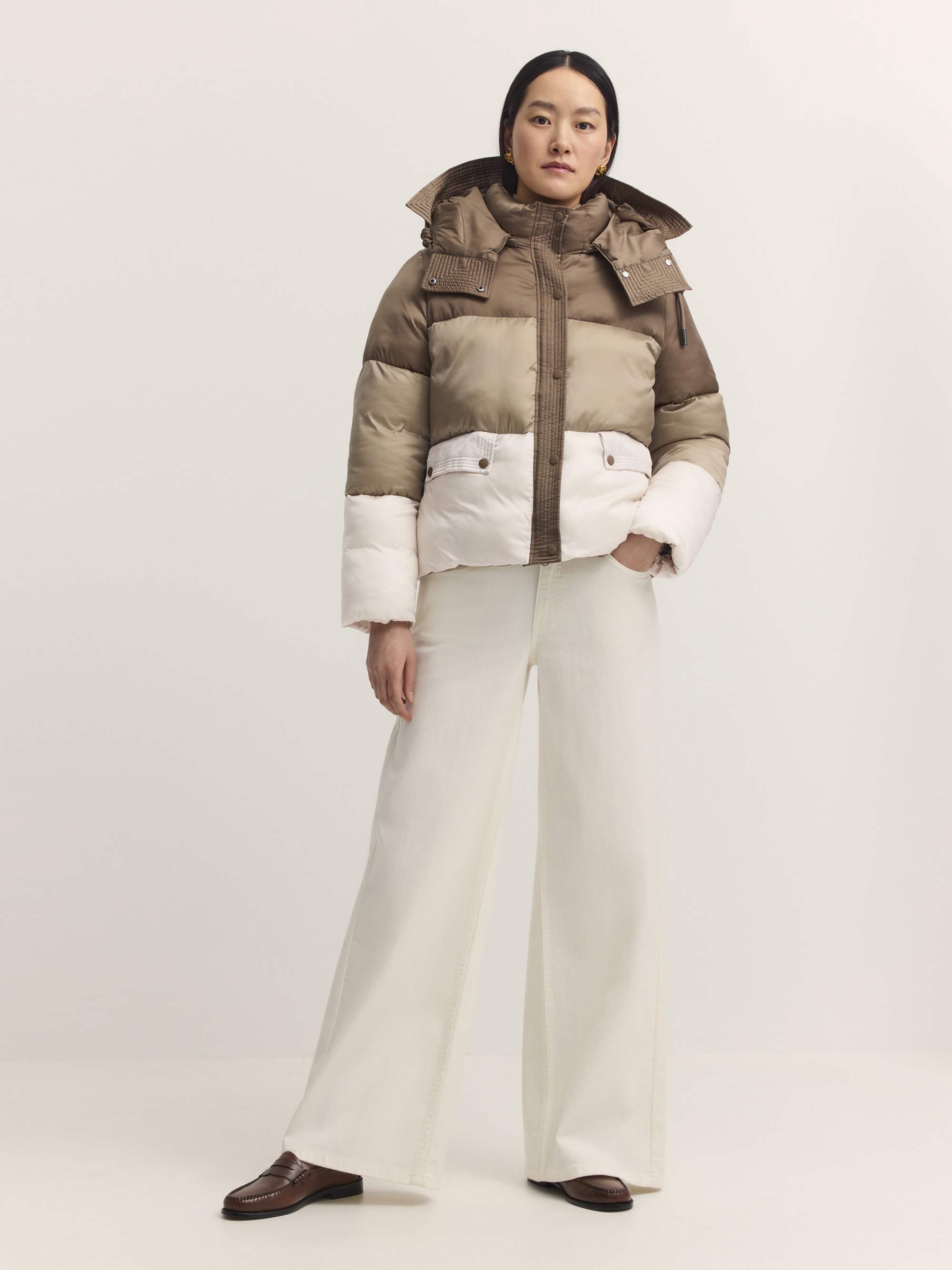 bugatti Kurzjacke »Regular Fit« mit Kapuze Regular Fit Sorona Kapuze Colorblocking