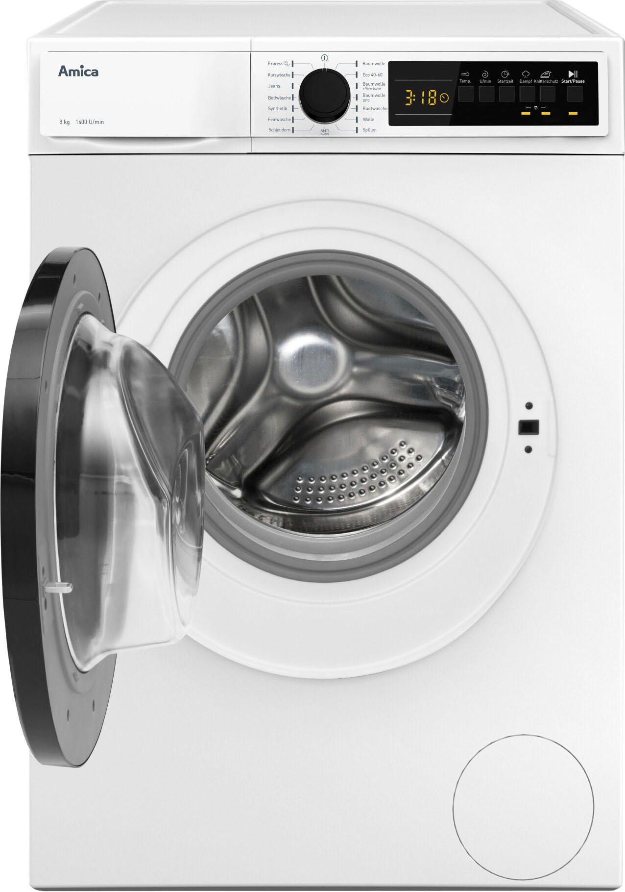 Amica Waschmaschine »WA 484 081«, WA 484 081, 8 kg, 1400 U/min mit 3 Jahren  XXL Garantie