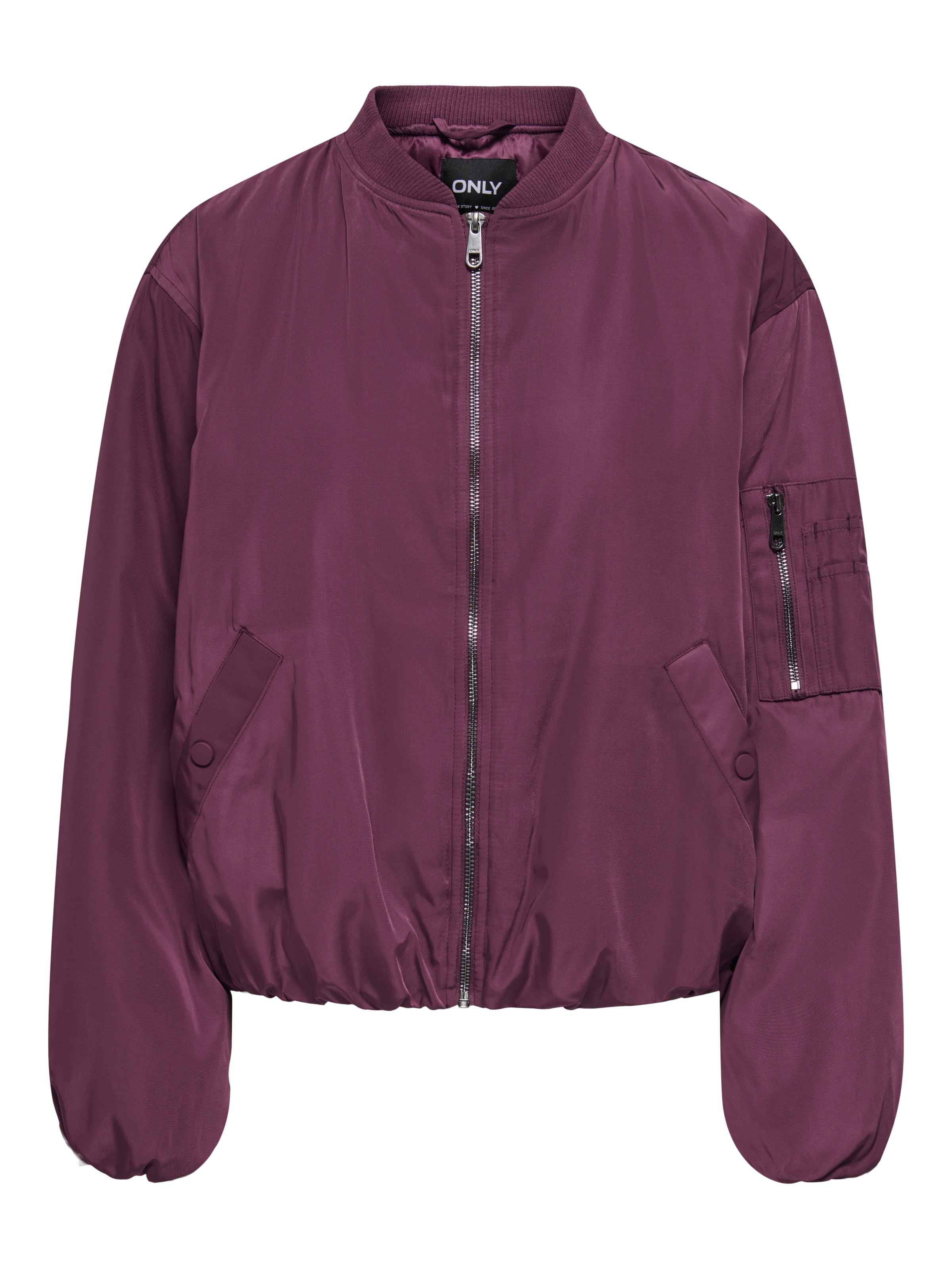 ONLY Bomberjacke »ONLADEL LIFE OVERSIZED BOMBER CC OTW« ohne Kapuze Kunstfaser,