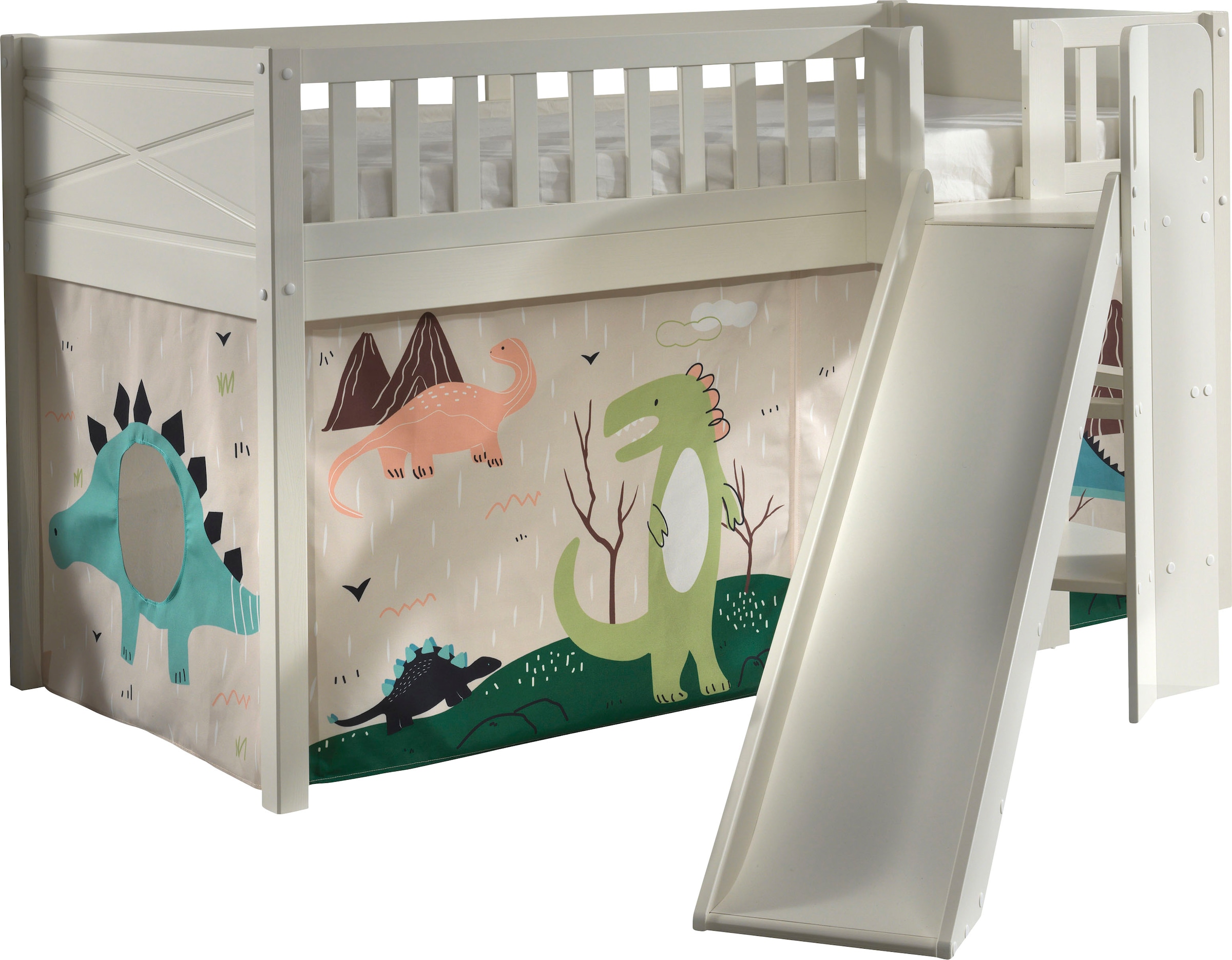 Scott Lit Mezzanine Toboggan et Rideau Dino