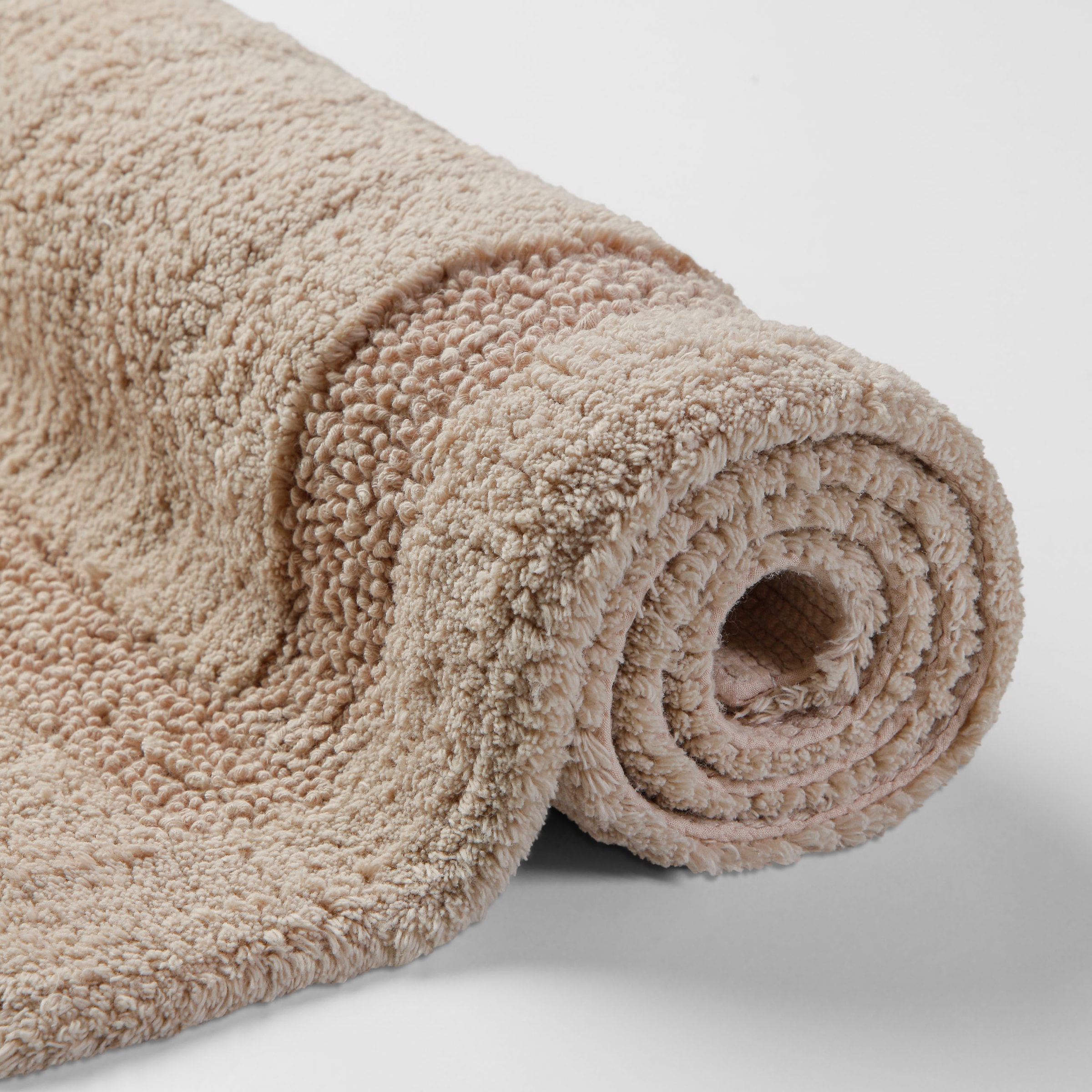 OTTO home Badematte »Meellor, uni, viele Farben, Badvorleger, Badezimmer Teppich« Höhe 20 mm rutschhemmend beschichtet fußbodenheizungsgeeignet Badteppich, getuftet, modern, Uni, antirutsch, flauschig, Baumwolle