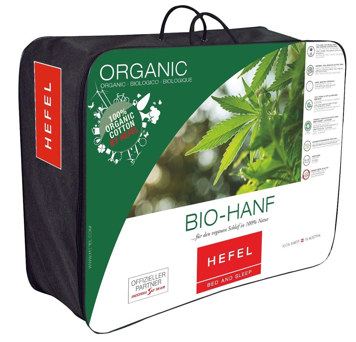 Hefel Naturfaserbettdecke »BIO HANF«, normal, Füllung 70% HEFEL-Hanf und 30% HEFEL-Organic-Cotton, Bezug 100% Organic-Cotton, (1 St.)