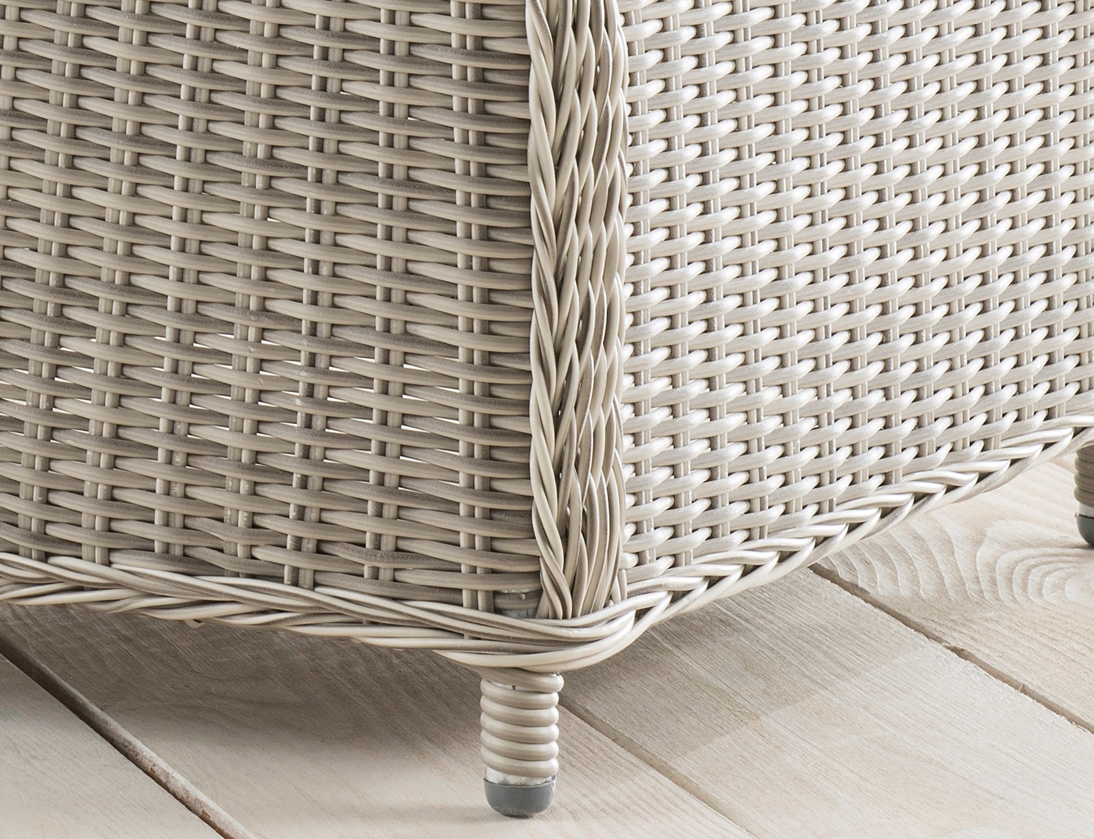 Destiny Gartenlounge-Set »CASA RELAX CASA«, (4 tlg., 1x Sessel, 1x Fußhocker, inkl. Auflagen), Aluminium, Polyrattan