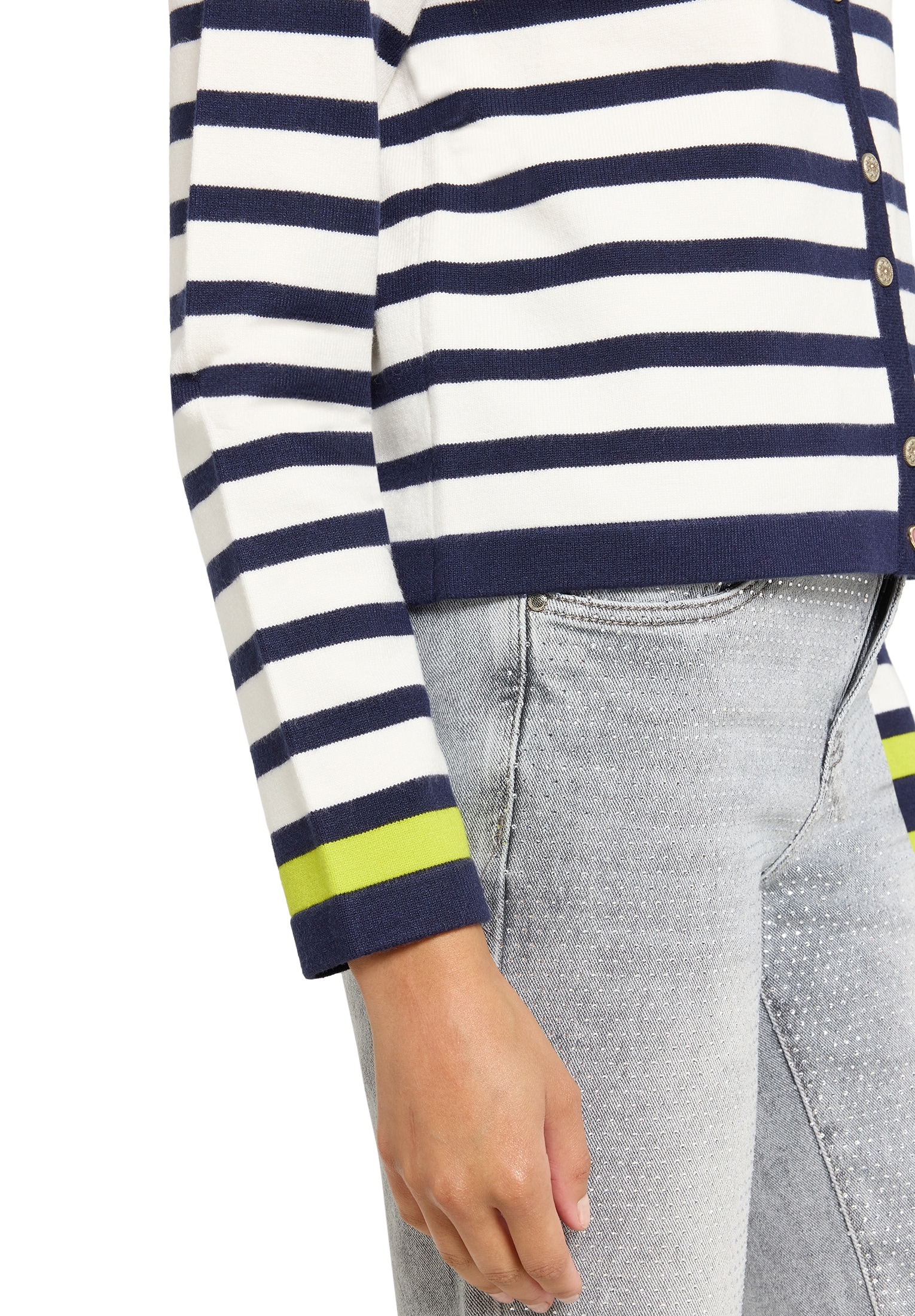 Cartoon Strickjacke »Feinstrickjacke mit Rundhalsausschnitt«