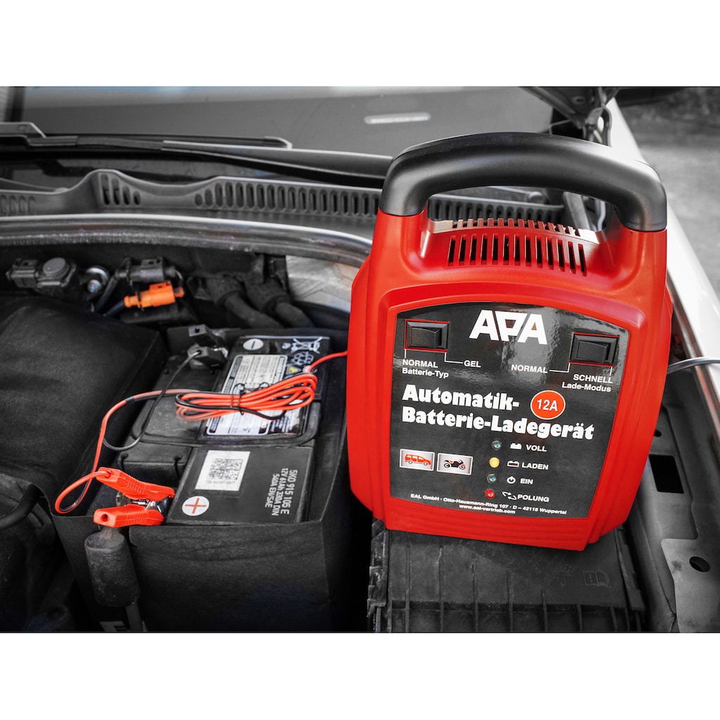 APA Autobatterie-Ladegerät »APA 16629«, 12000 mA, (1 St.)