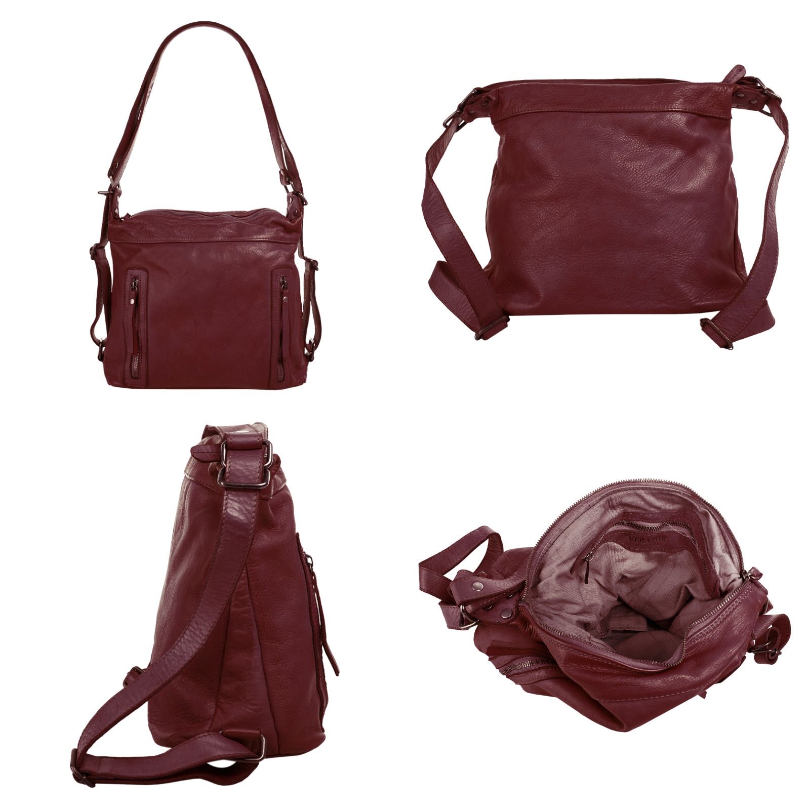 Samantha Look Shopper echt Leder, Made in Italy