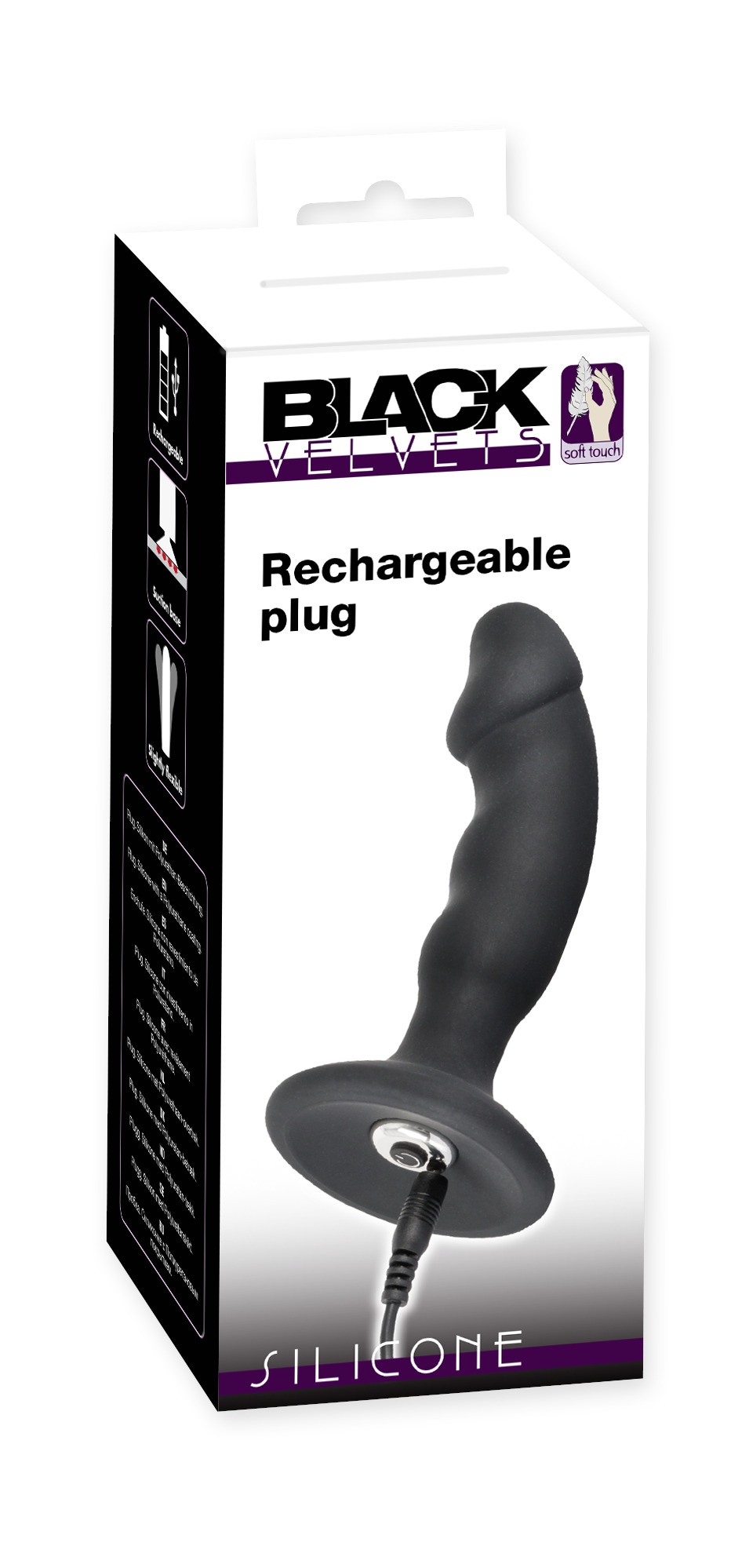 BLACK VELVETS Anal-Stimulator »vibrierender Analplug Black Velvets Rechargeable Plug« ()