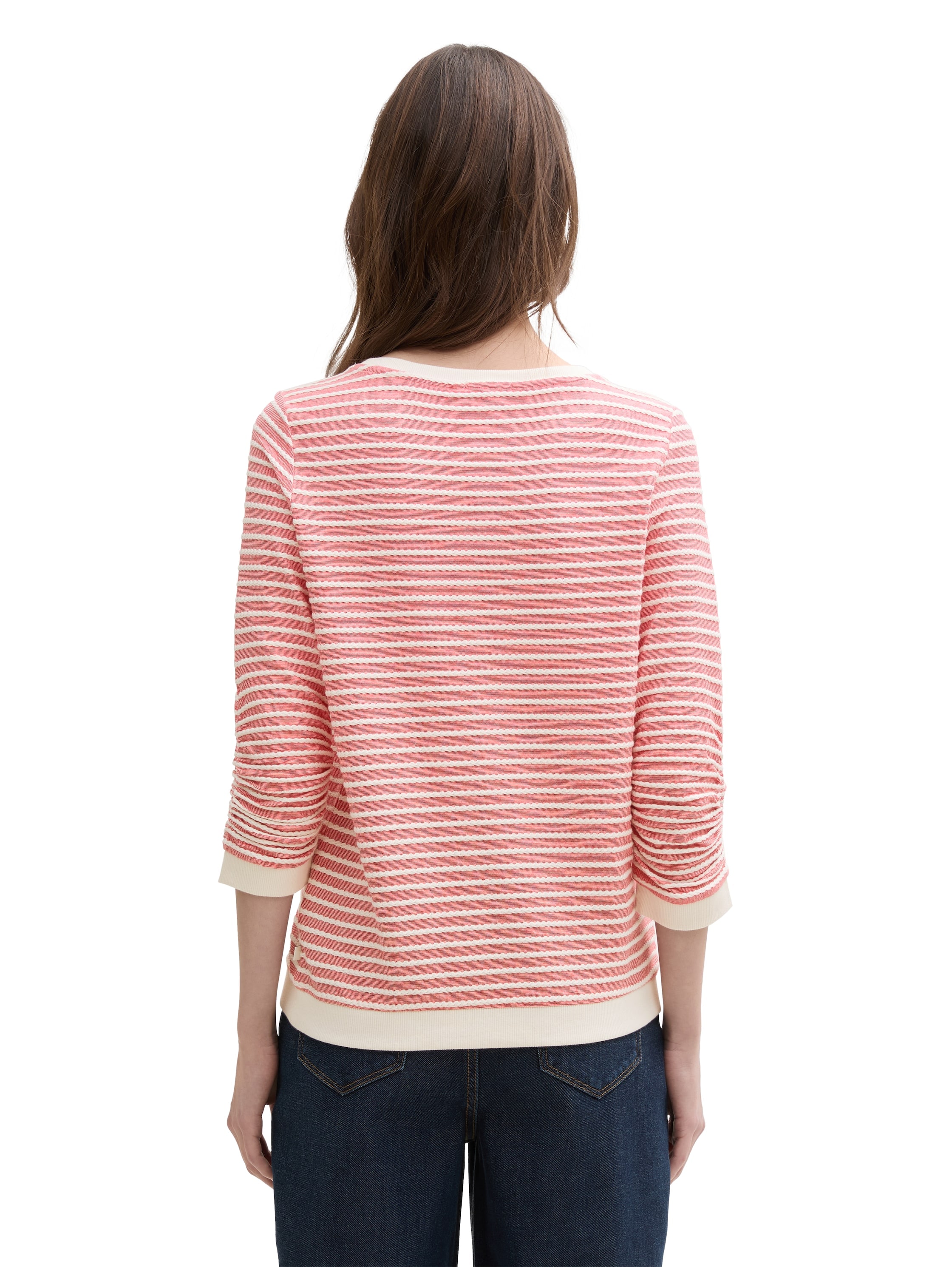 TOM TAILOR Denim Sweatshirt, mit gestreifter Optik