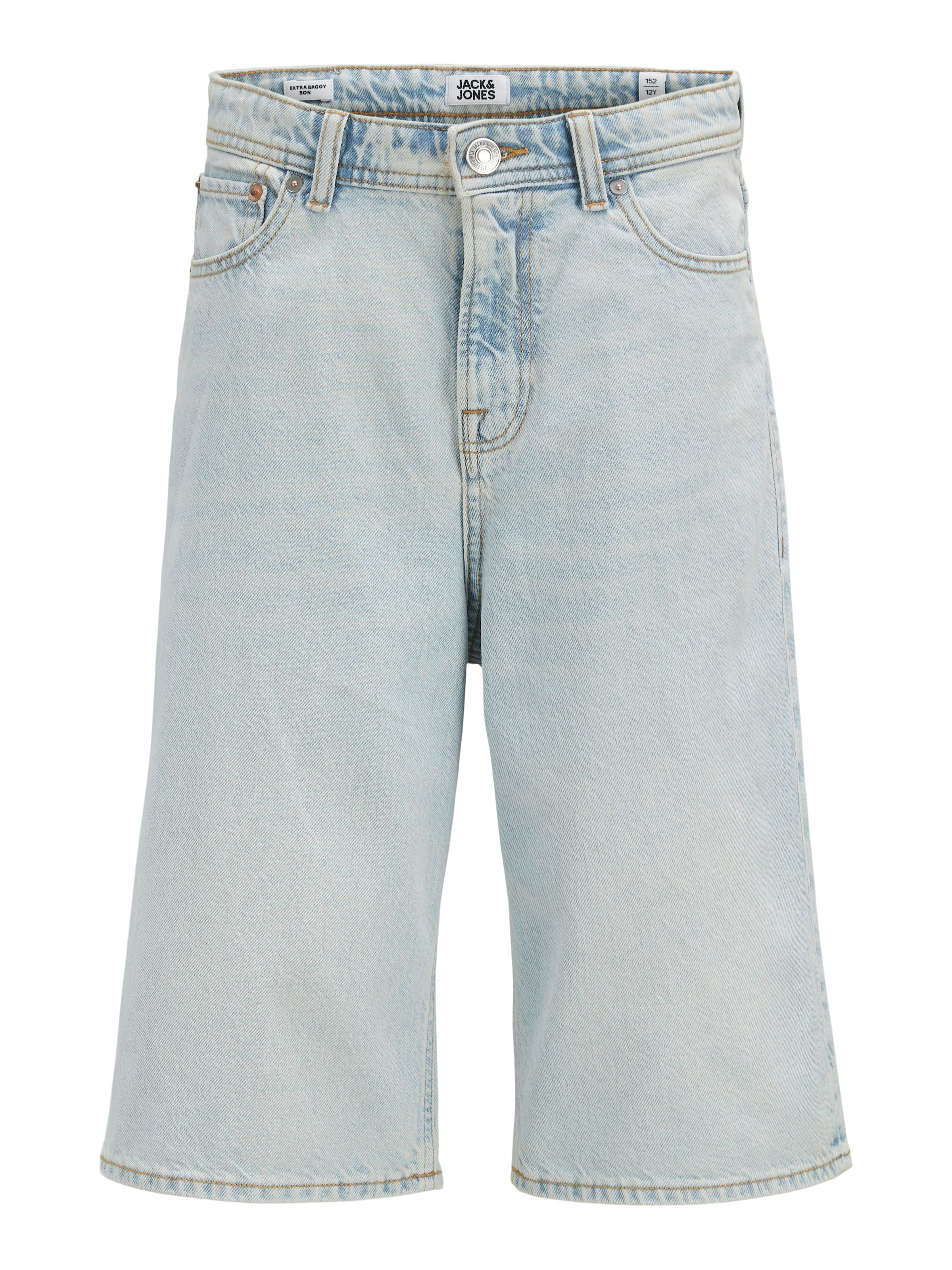 Jack & Jones Junior Shorts »JJIRON mit Baggy Fit und mittlerer Taille«  unifarben, modisch, relaxed fit, Web