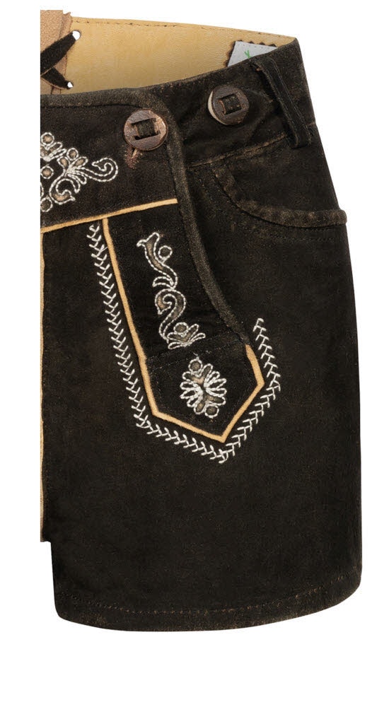 Nübler Trachtenlederhose »Lederhose Hotpant Hanna«