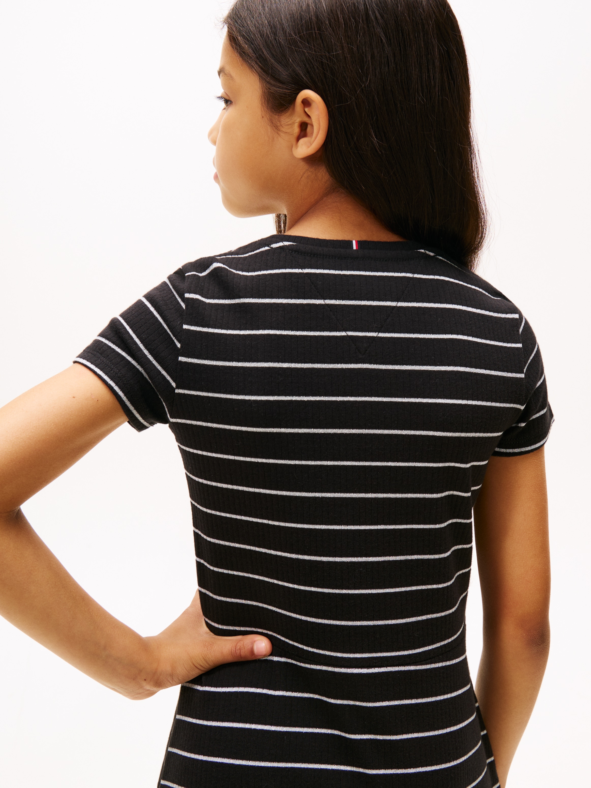 Tommy Hilfiger Skaterkleid »LUREX SKATER DRESS S/S« Ohne Tasche Kinder bis 16 Jahre