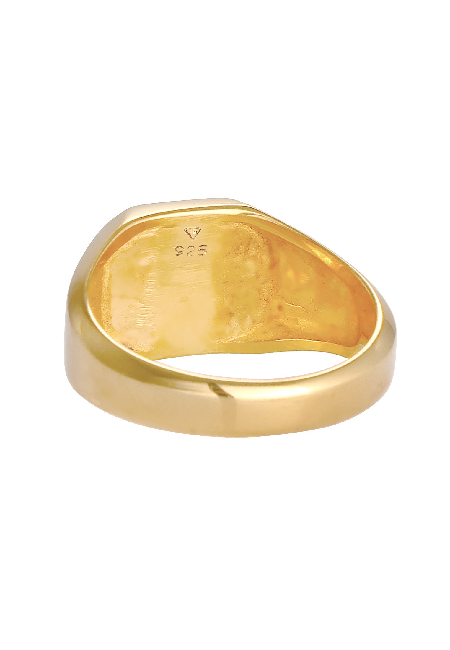 Kuzzoi Siegelring »Ring Herren Siegelring Emaille Blau Basic 925 Silber«