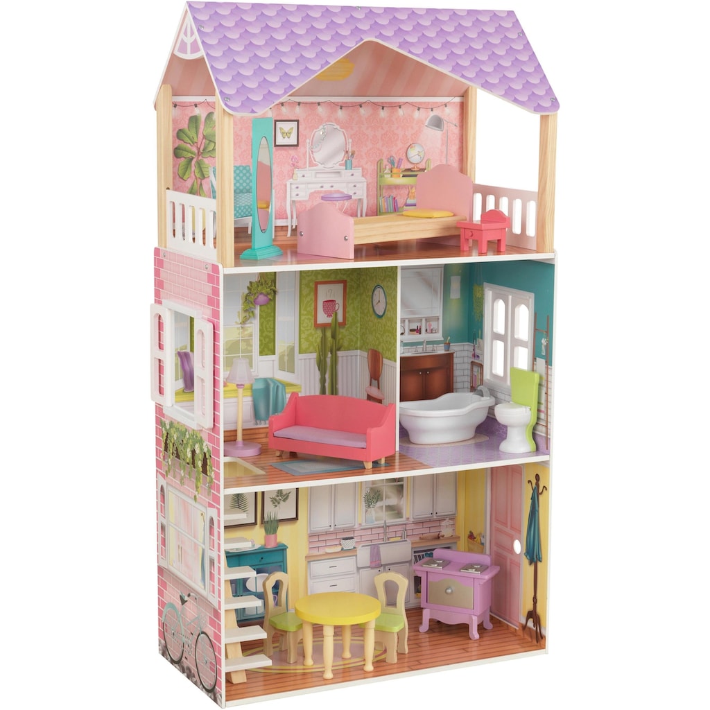 KidKraft® Puppenhaus »Poppy Puppenhaus«, inklusive Möbel