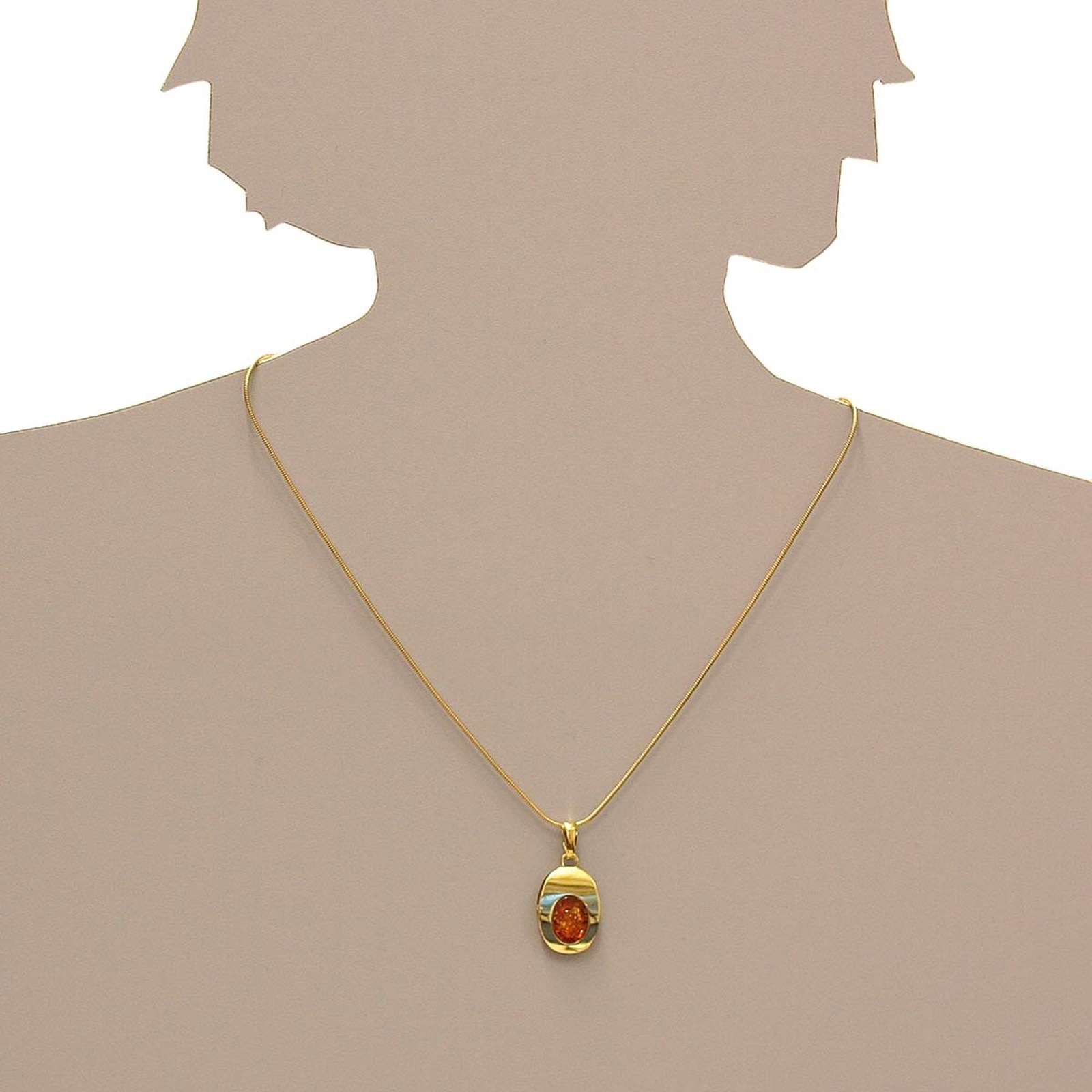 OSTSEE-SCHMUCK Kettenanhänger »- Jessie - Gold 333/000 - Bernstein« ()